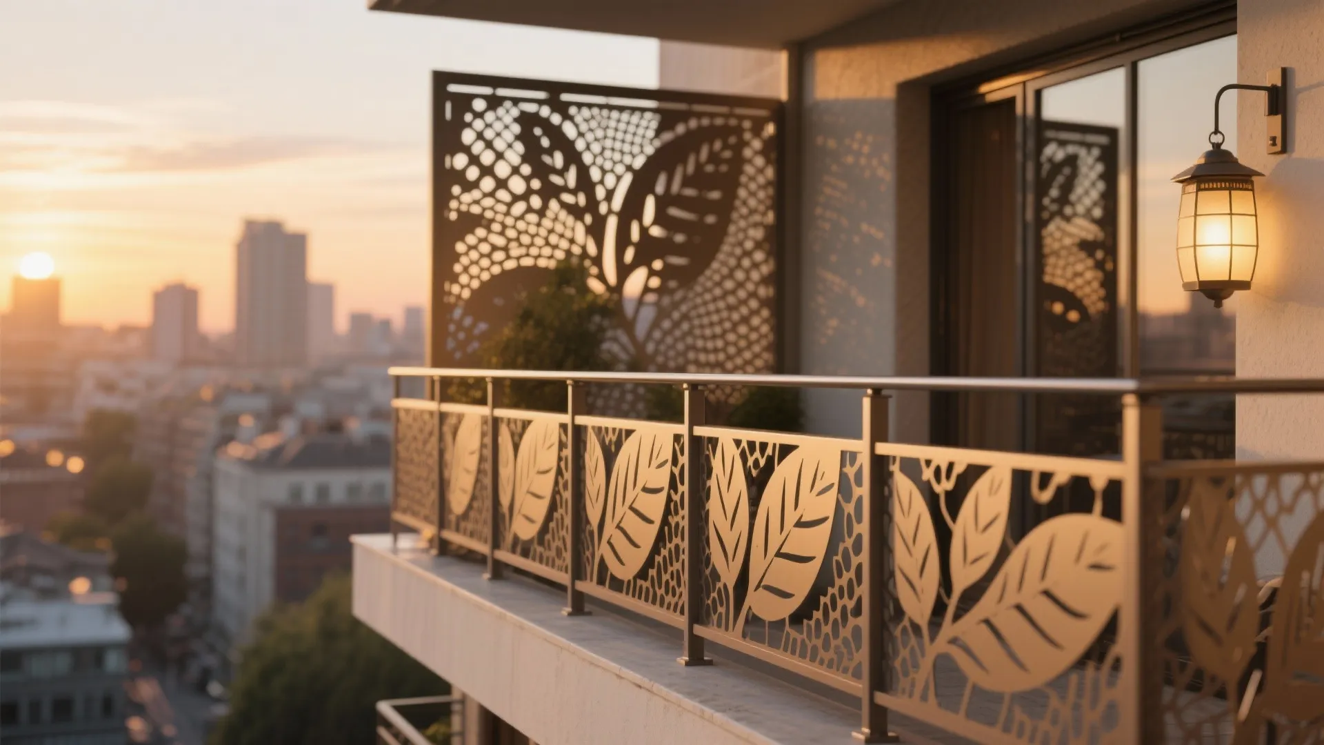 Perforated Metal Panels for Privacy and Pattern