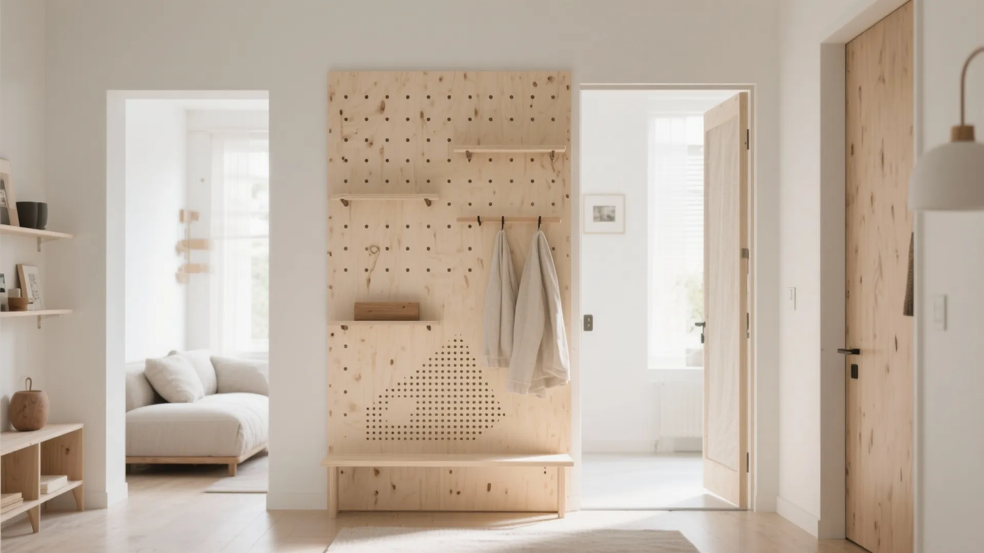 Perforated Minimalist Panels for Light and Air