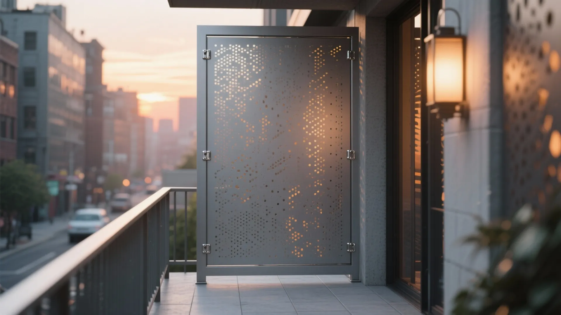Perforated Metal Panels for Privacy and Breeze