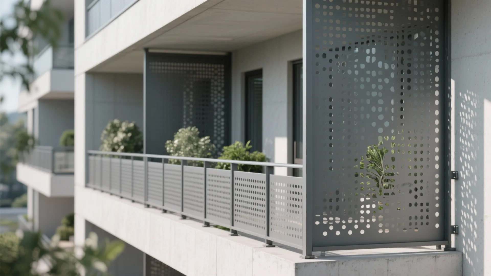 3) Perforated Metal or Expanded Mesh Panels