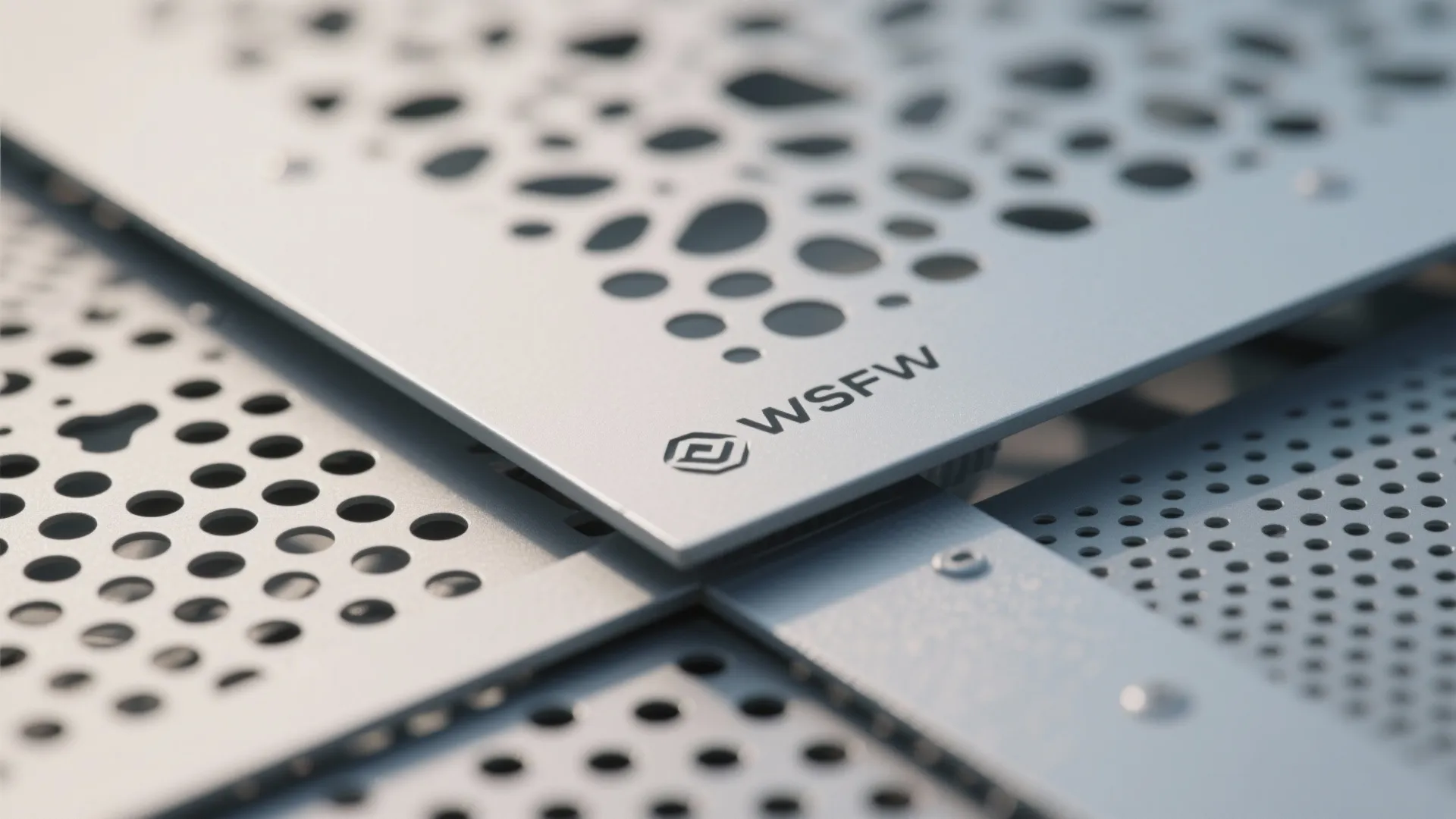 Perforated steel screens for privacy and airflow