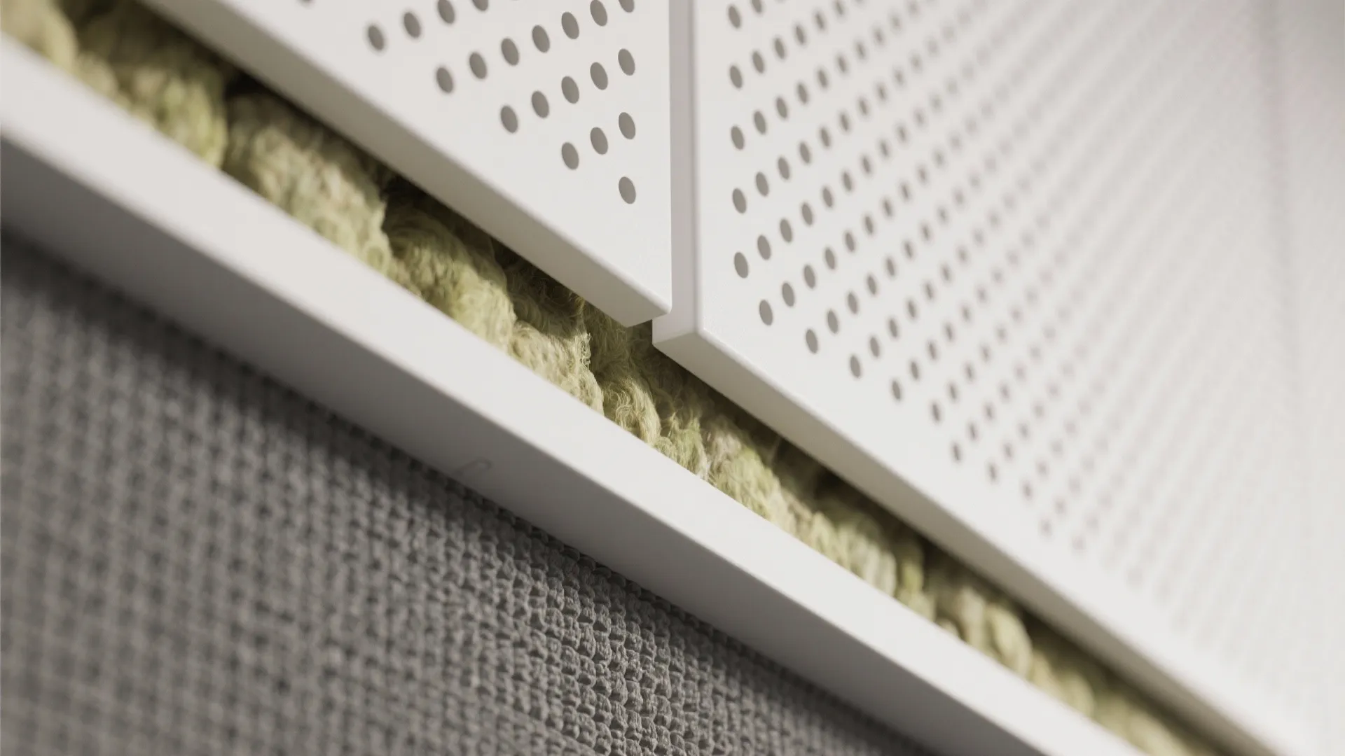 Acoustic Gypsum with Hidden Absorption