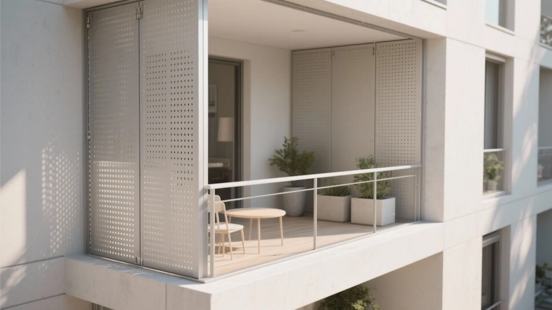 Perforated Metal Panels for Privacy