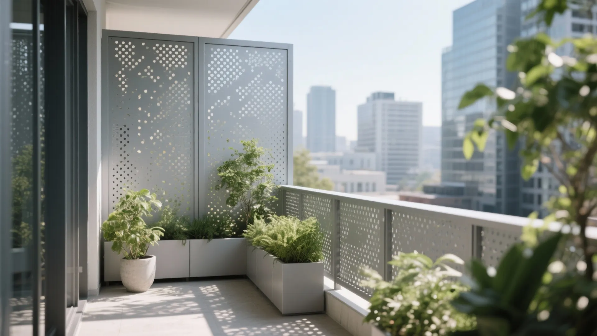 Perforated Aluminum Panels for Privacy
