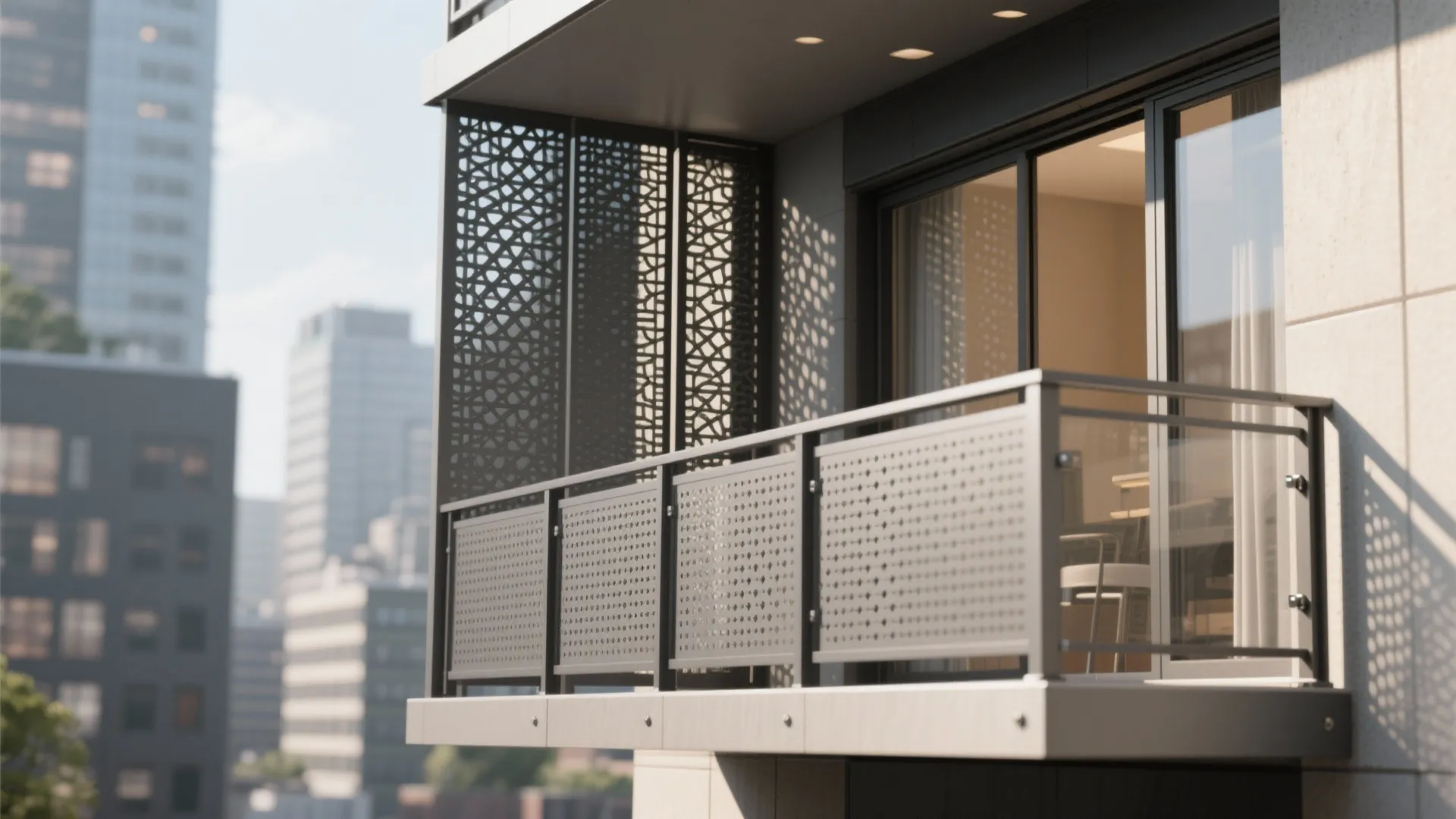 Perforated Metal Panels for Privacy + Airflow