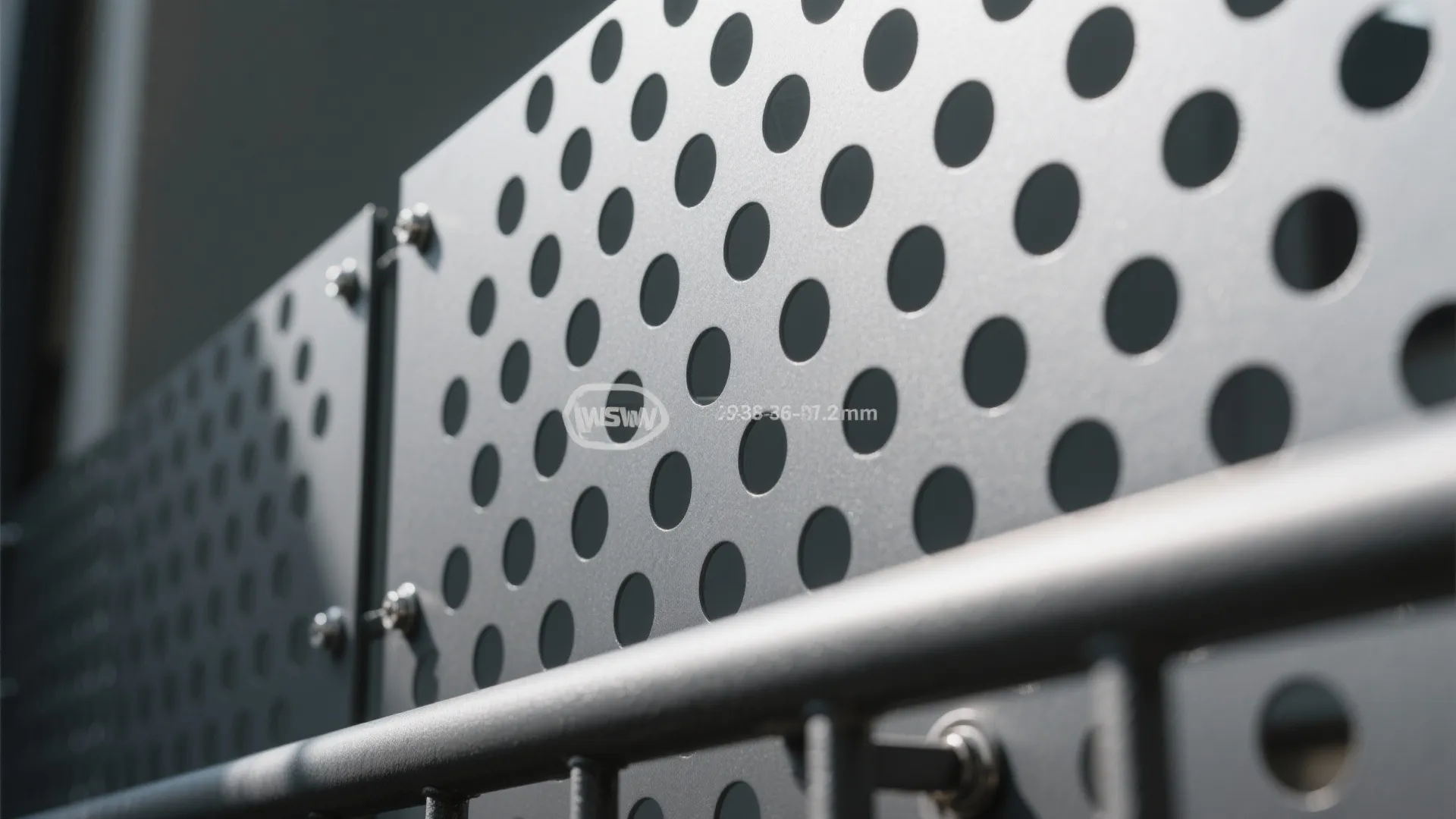 2) Perforated Metal Privacy That Still Breathes