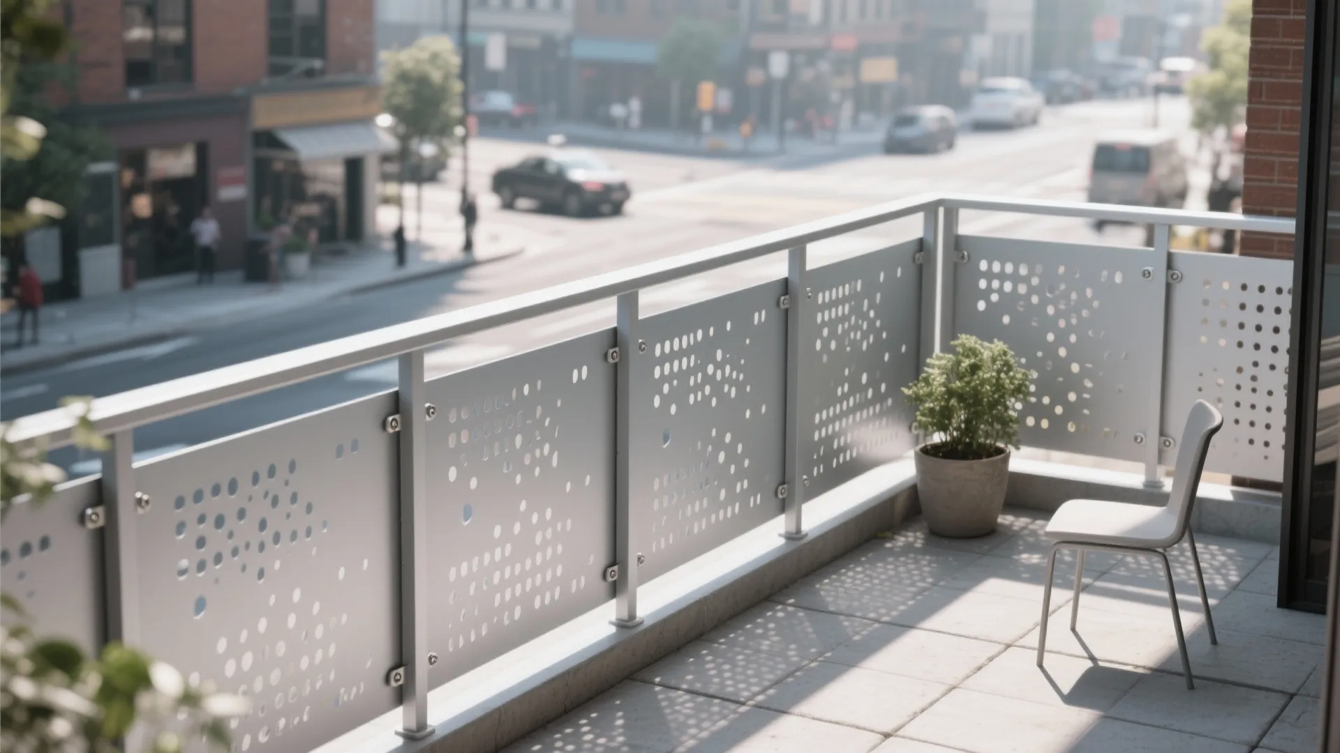Perforated Metal Privacy Panels