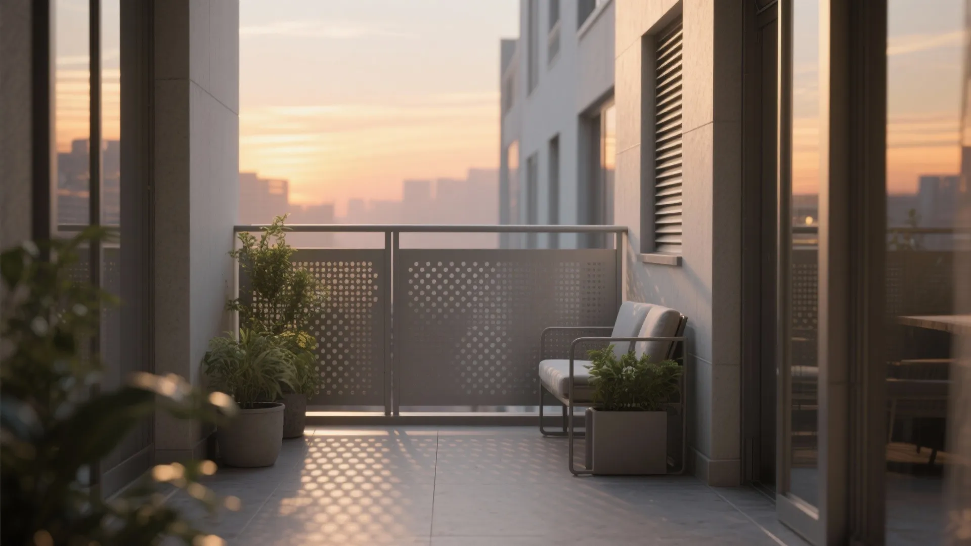 Perforated panels and privacy screens