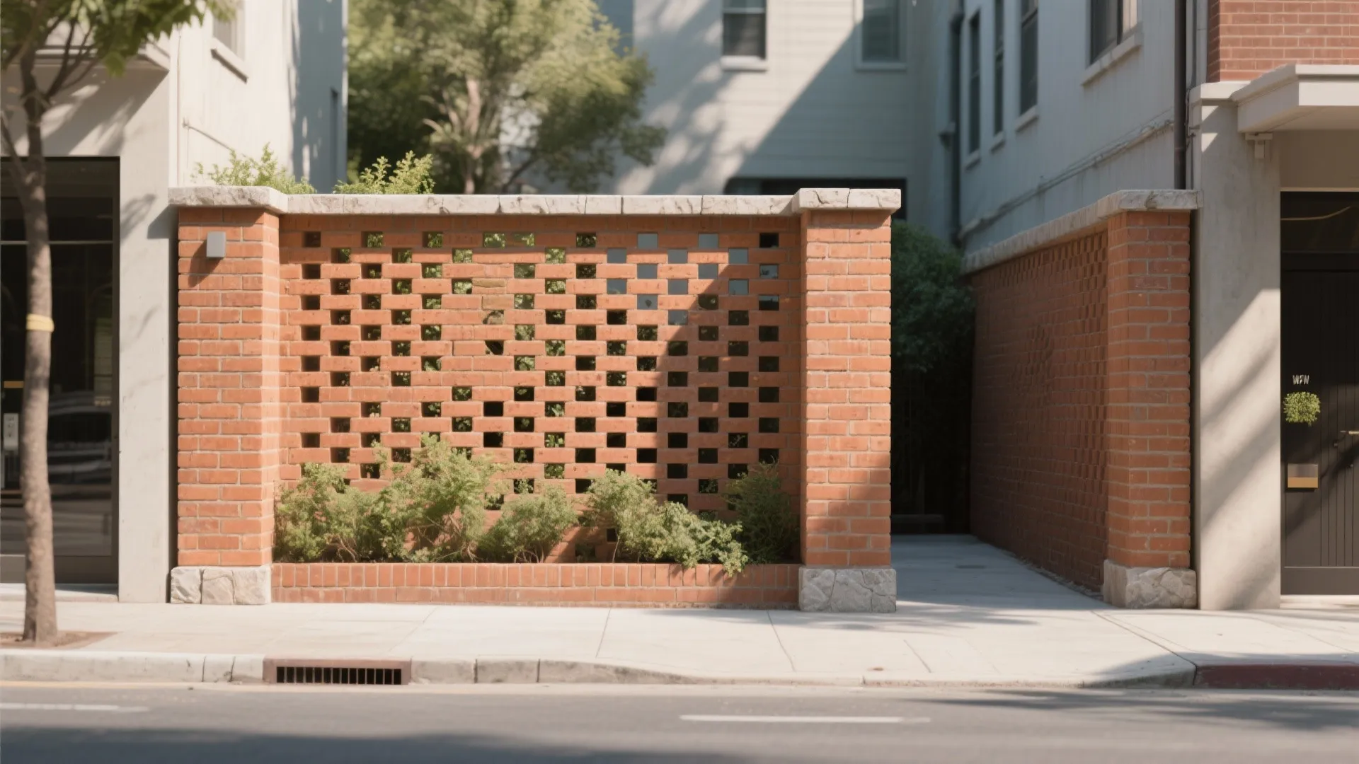 Perforated Brick Screen for Light and Air