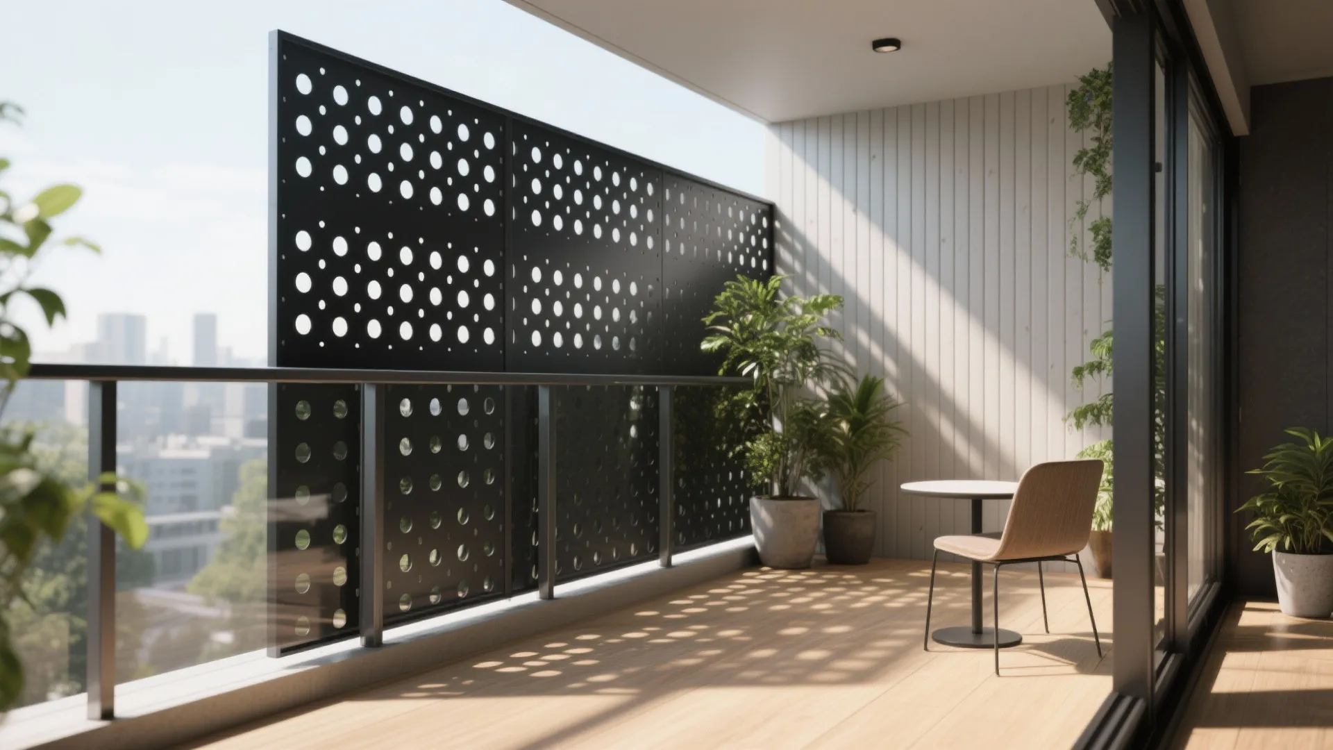 Perforated Sheet Metal Privacy Screen