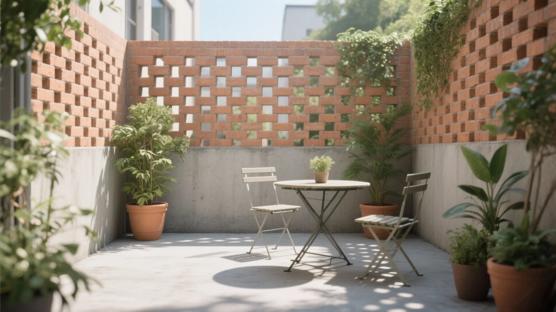 Perforated Brick Screen for Breeze and Light