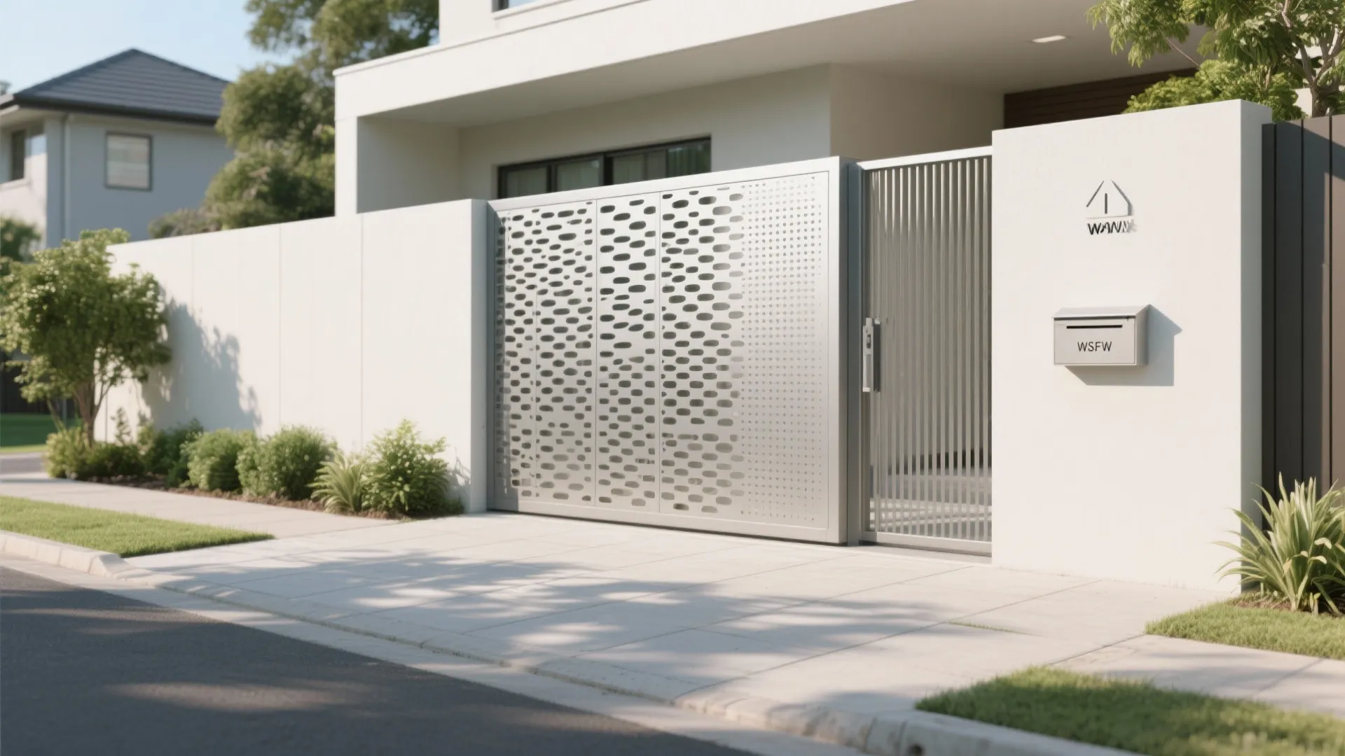 Perforated screens for privacy and airflow
