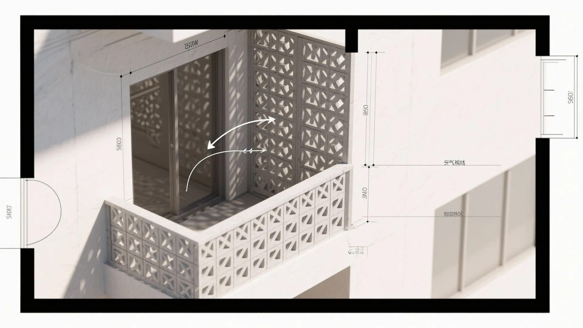 Perforated Concrete Panels as Baluster Alternatives