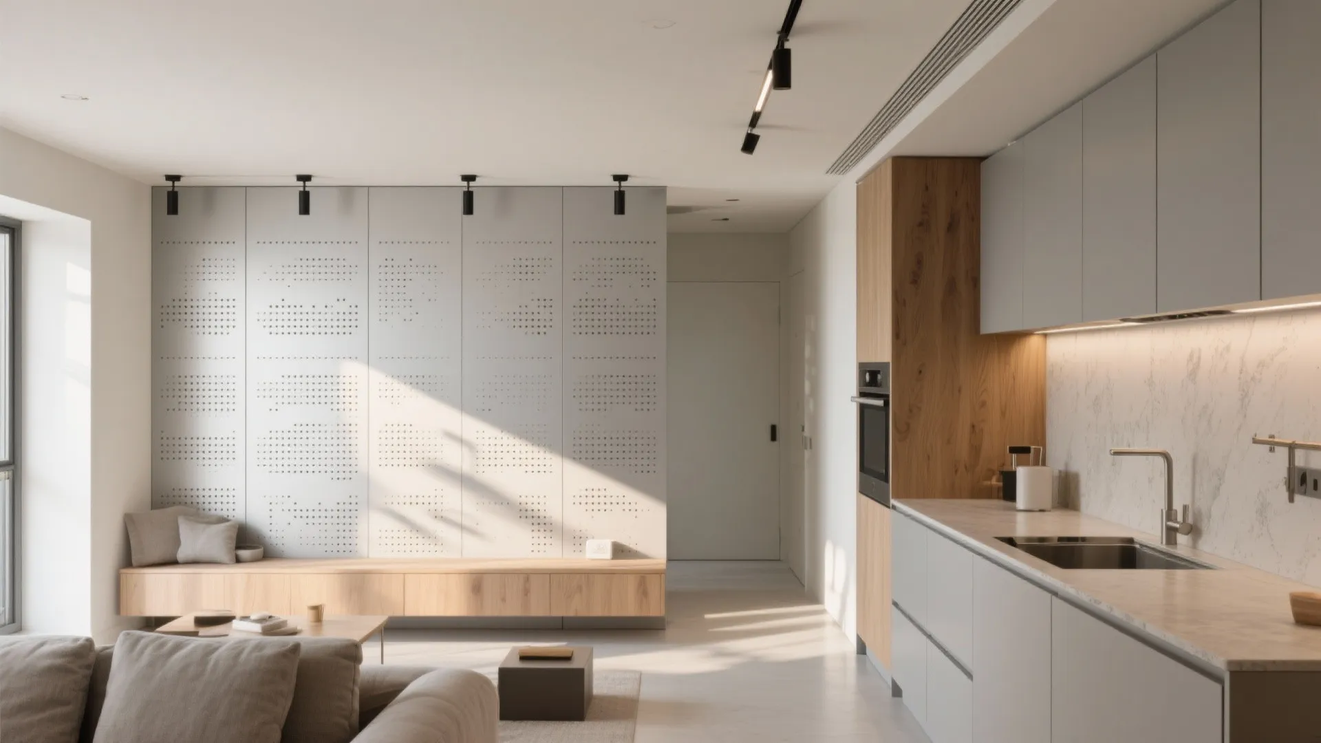 Perforated Metal Feature Wall