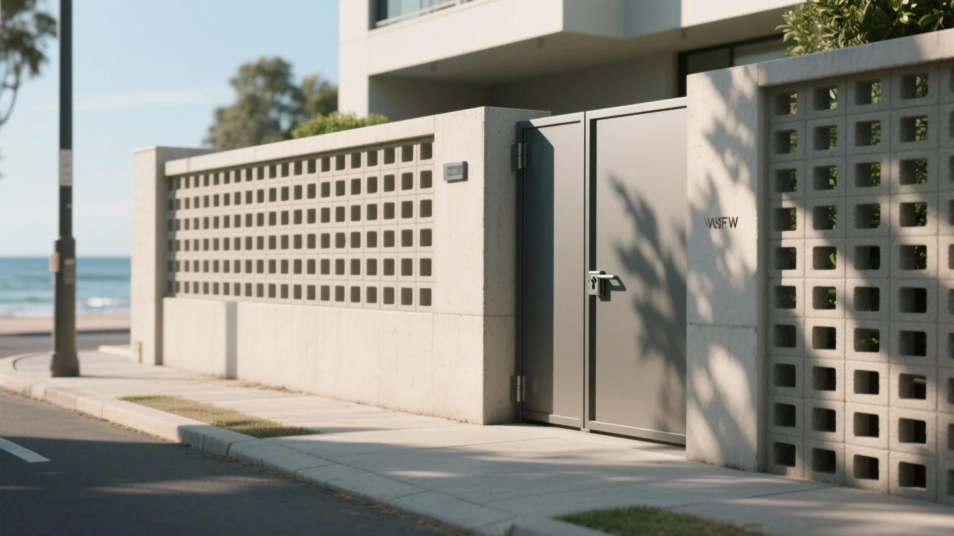 Perforated Screen Wall (Breezeblocks or Metal Lattice)