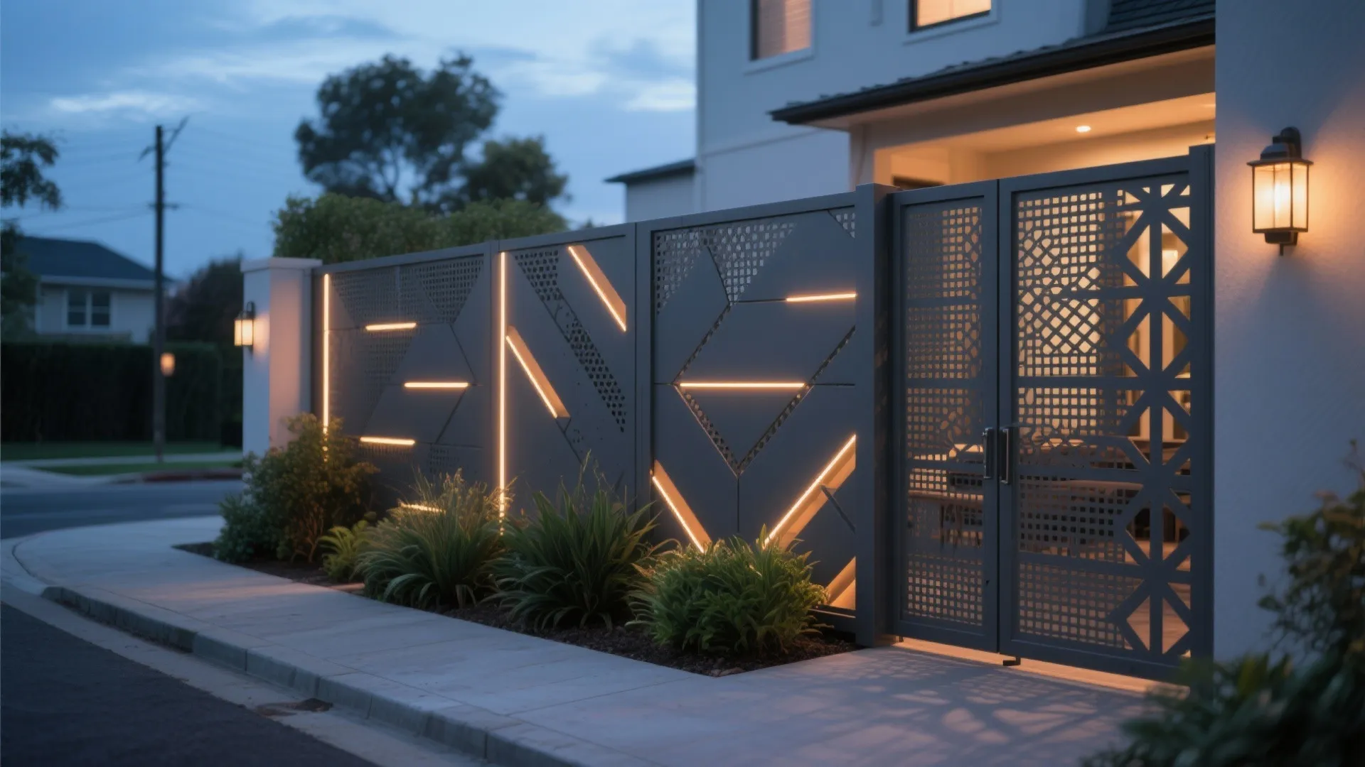 Perforated Metal Panels for Light and Privacy