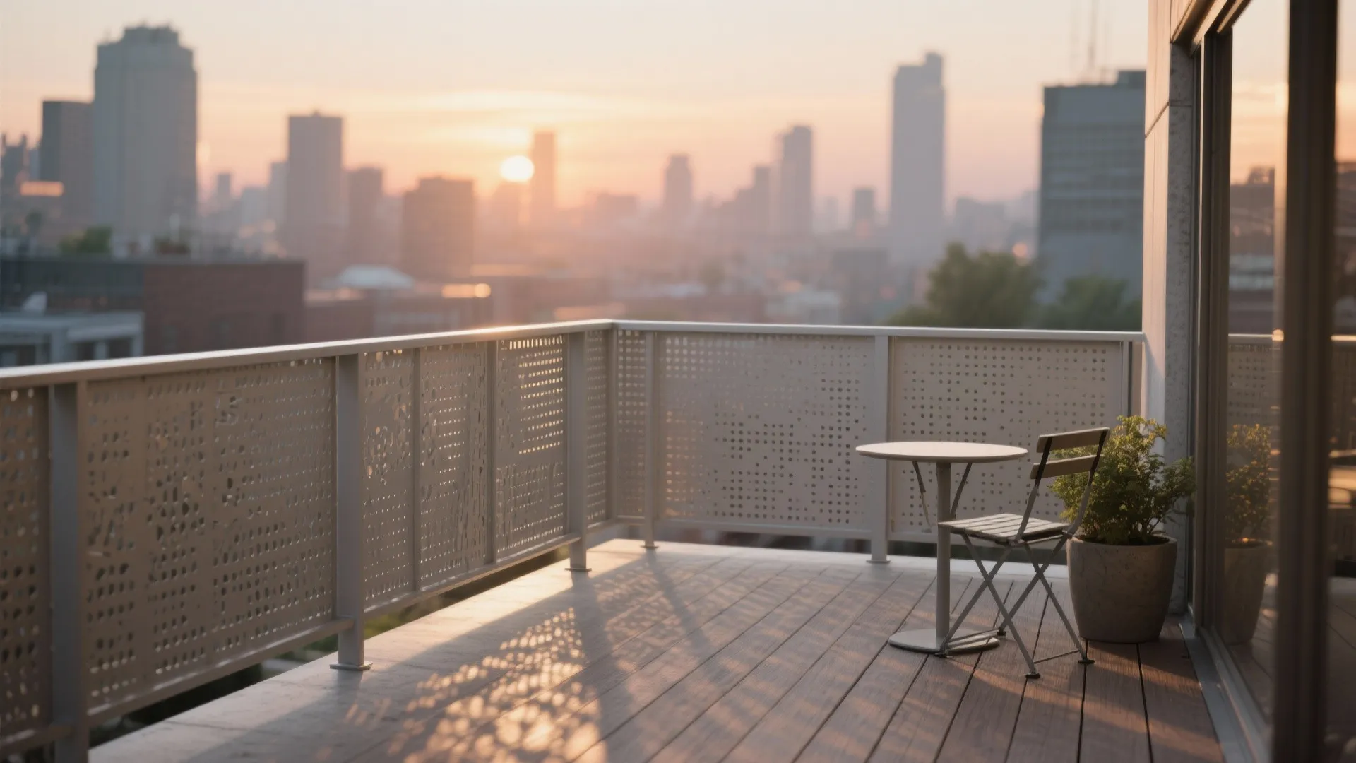 Perforated Metal Panels for Privacy and Breeze