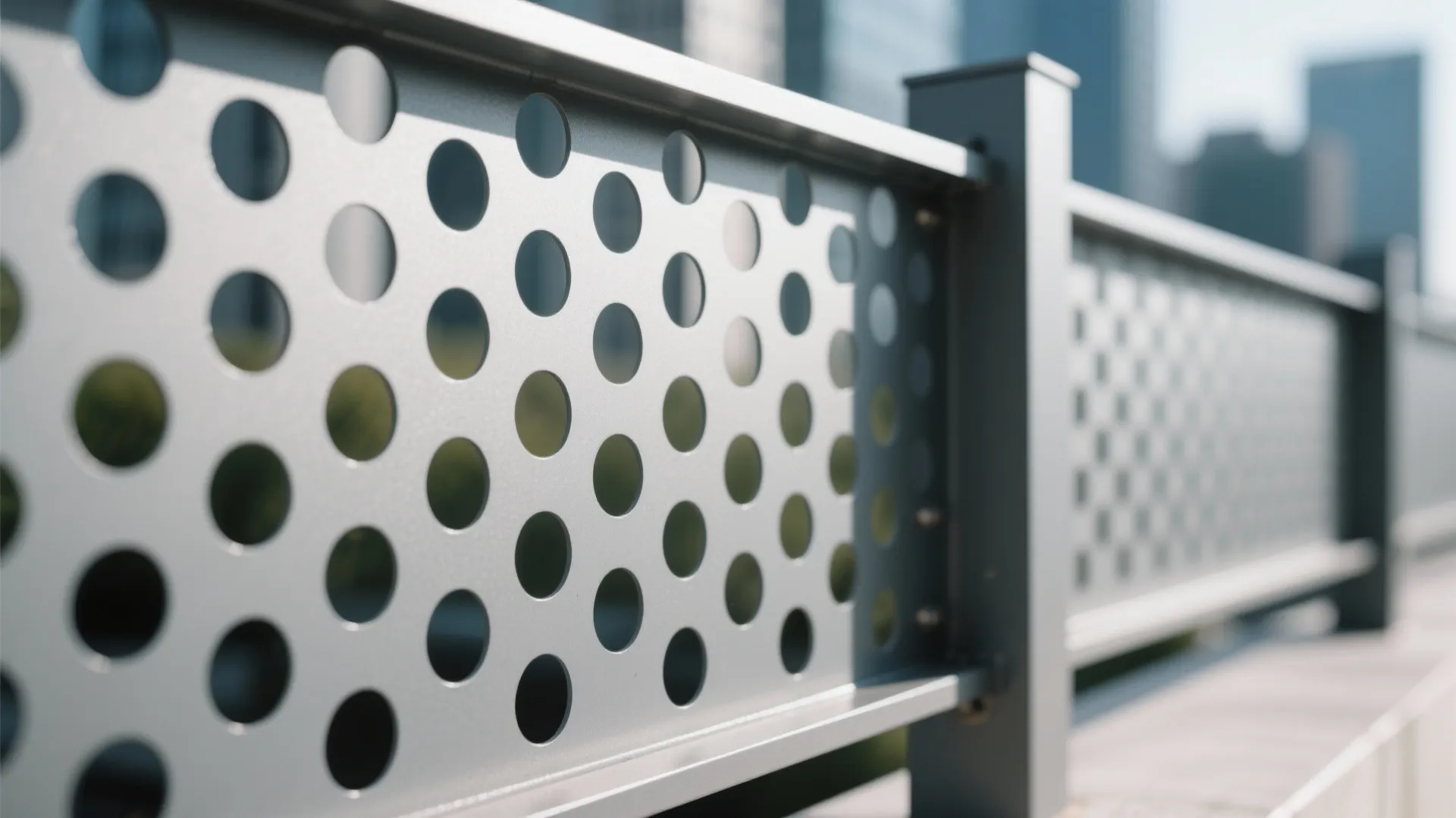 Perforated Metal Panels for Privacy and Breeze
