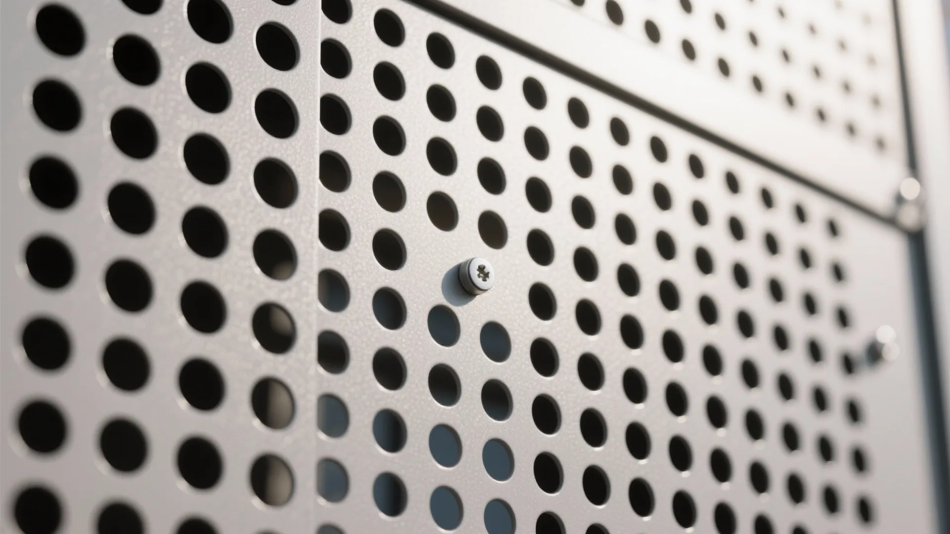 2) Perforated metal sheets for privacy with light play