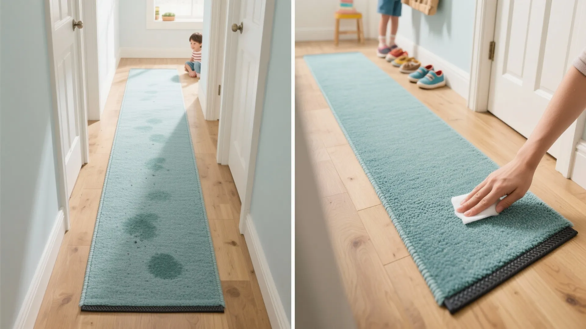 Performance fibers and easy-clean backing