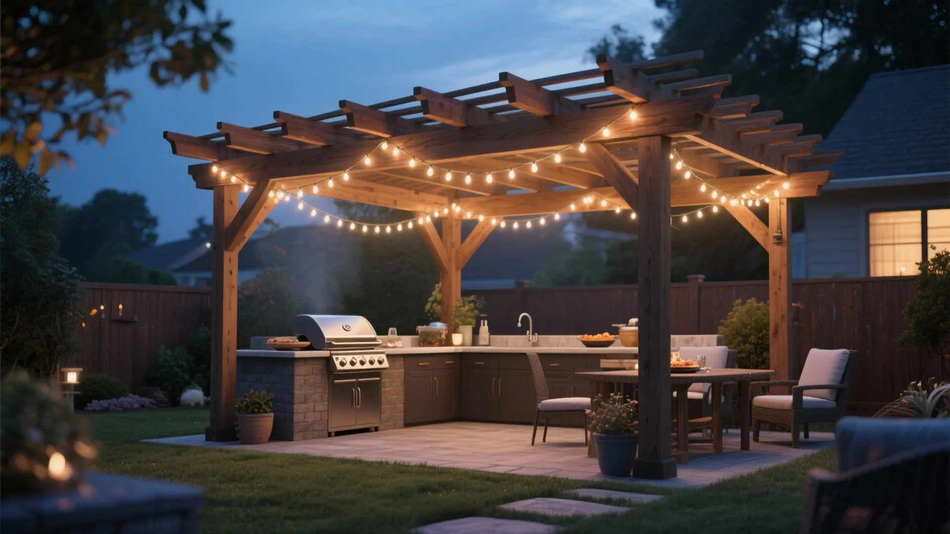 5. Pergola for Shade and Style