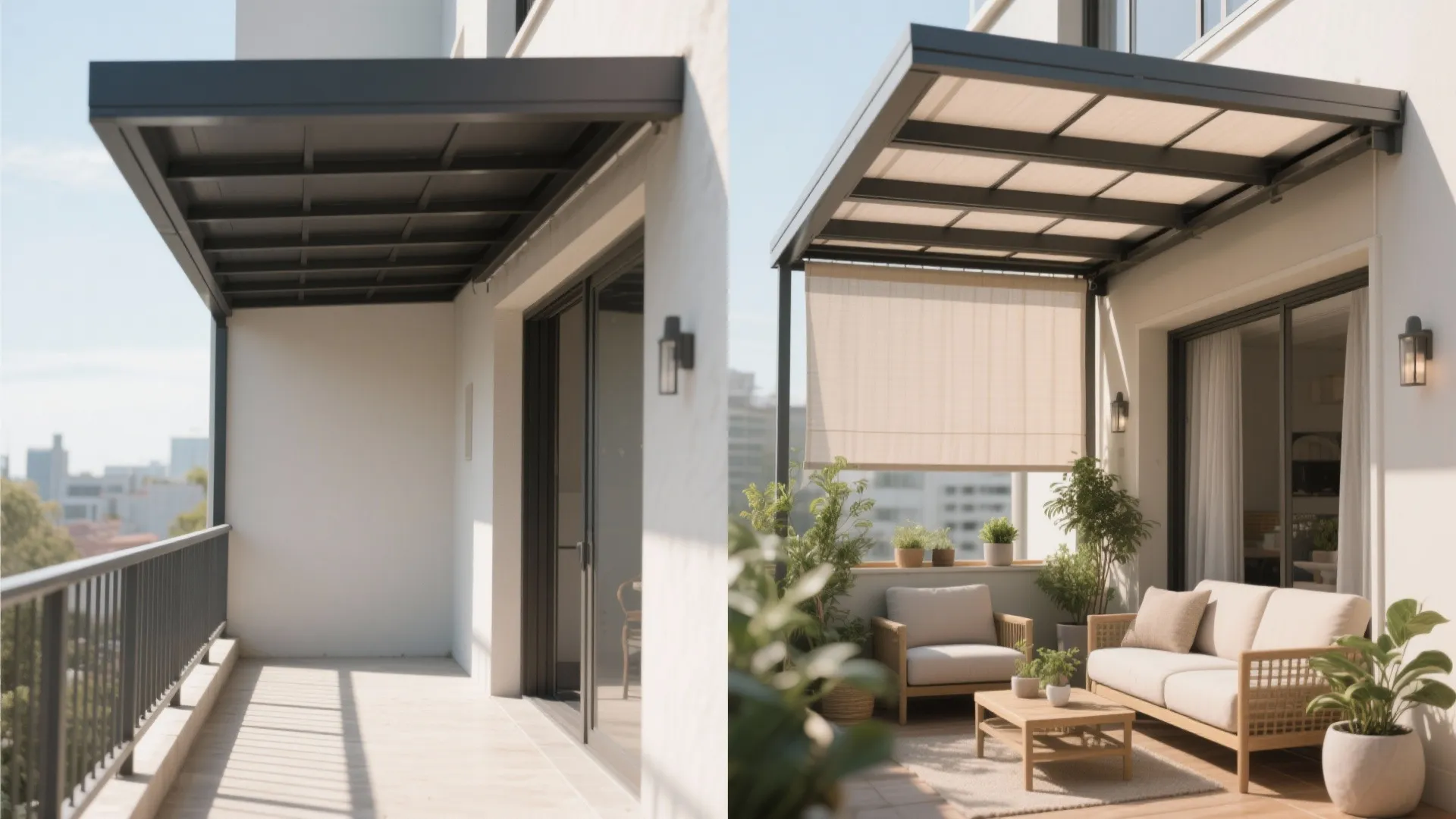 Adjustable pergola frame with shade cloth