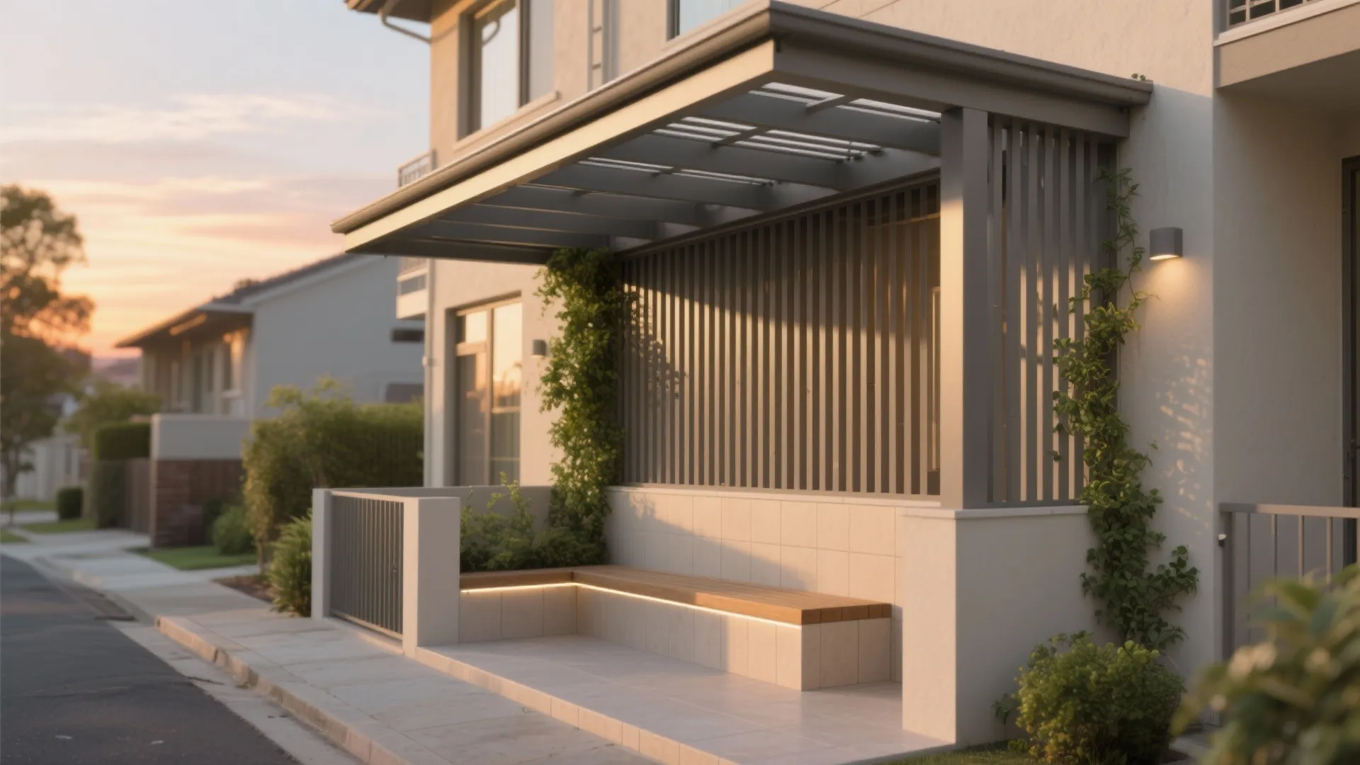 Pergola or Slatted Screen for Shade + Privacy