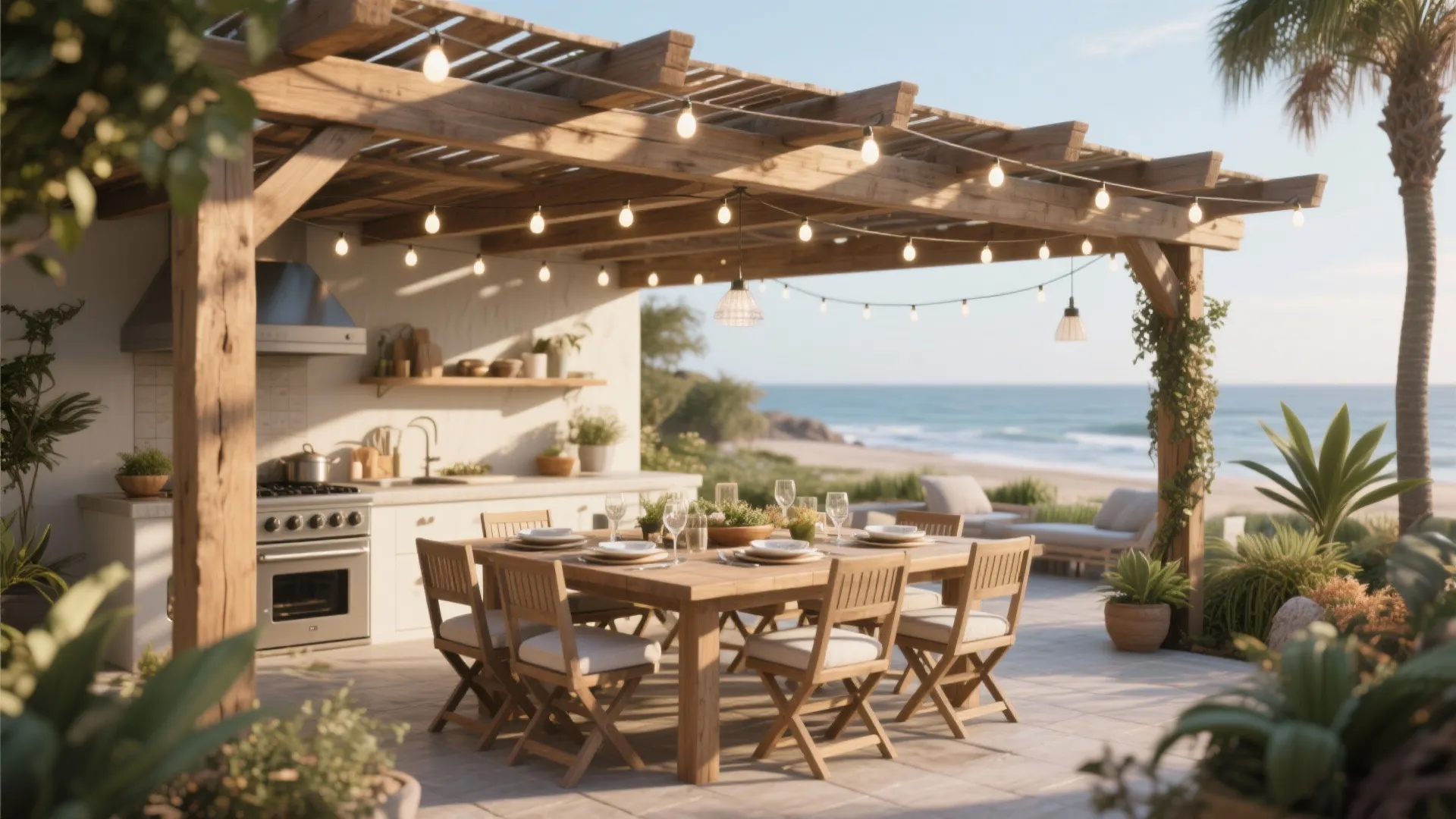 6. Overhead Pergola Shade