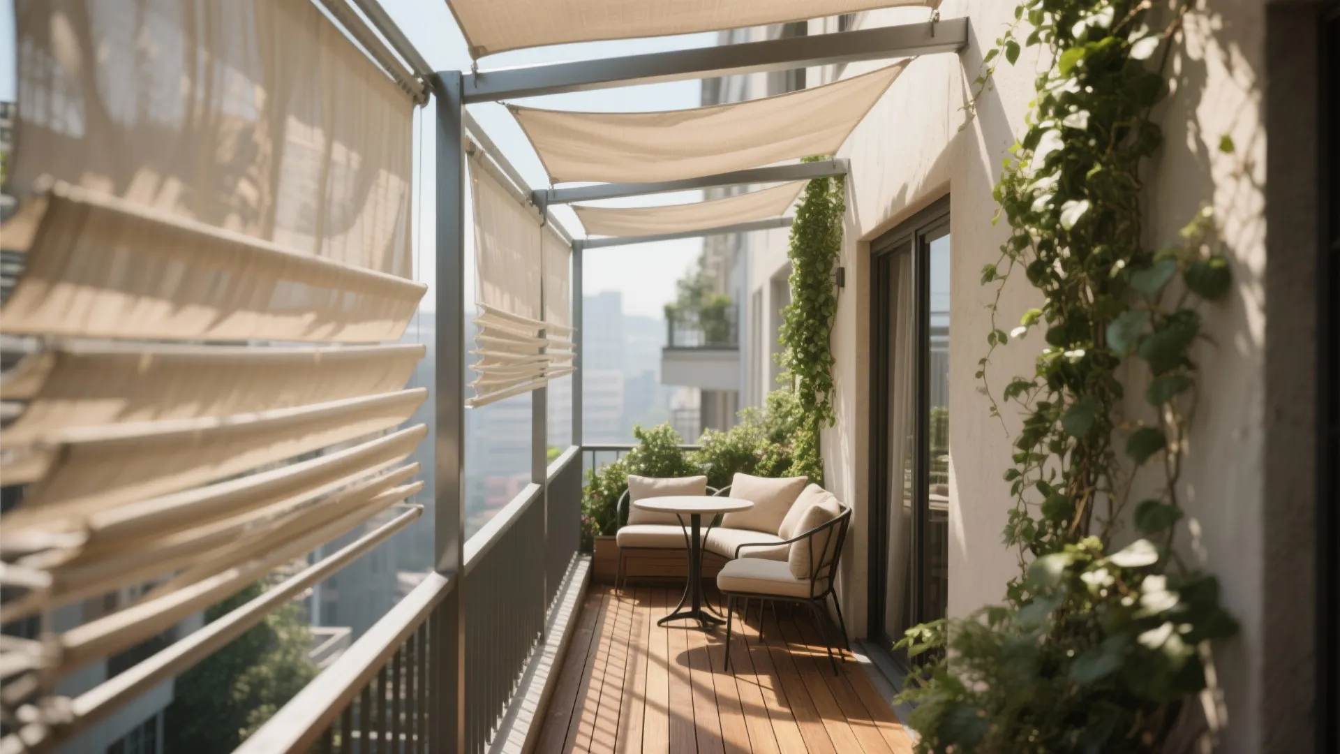 Pergola with adjustable shade cloth