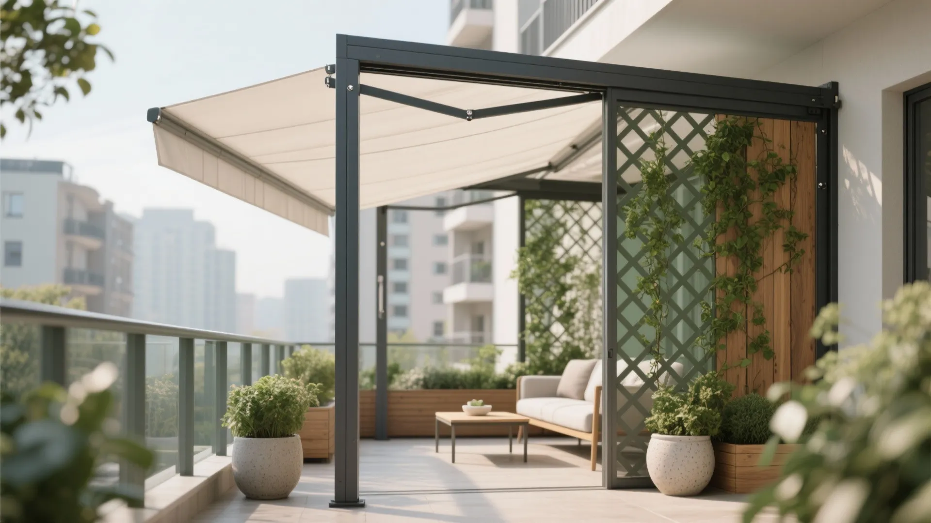 Pergola-Style Shade & Trellis Combo