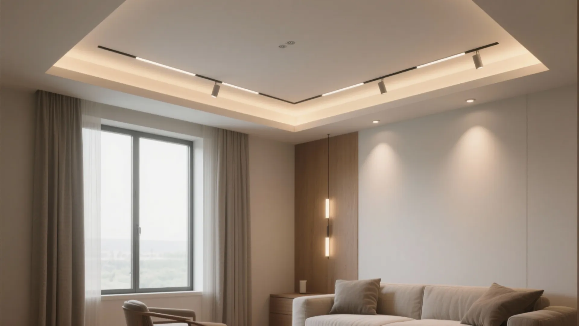 Idea 1: Perimeter cove that keeps the center high