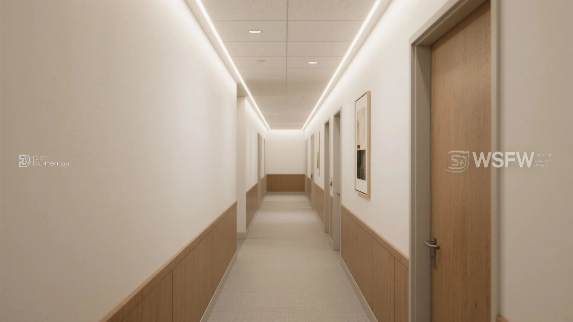 1) Slim Perimeter Drop with Cove Lighting