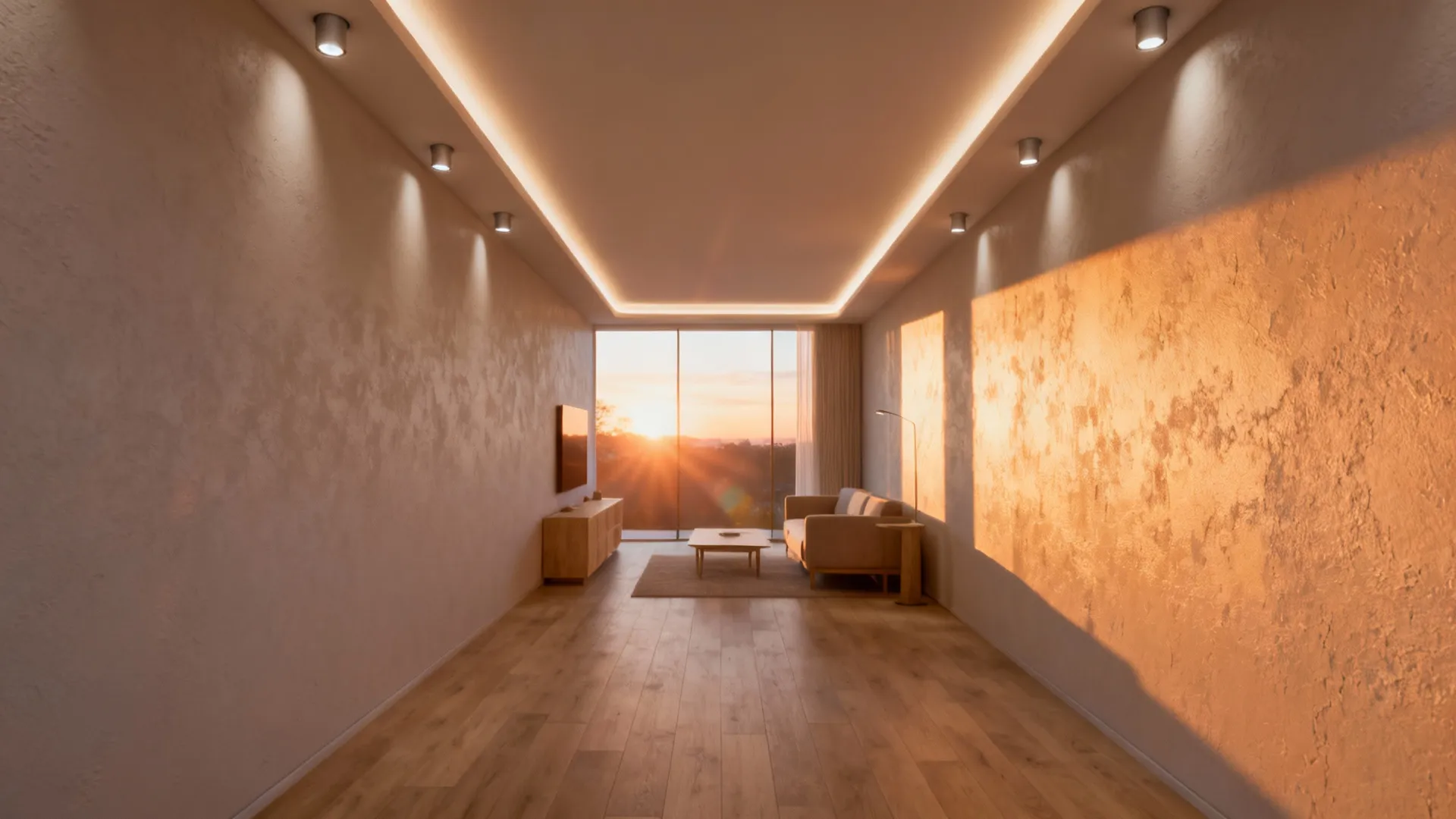 2. Perimeter (cove) recessed layout