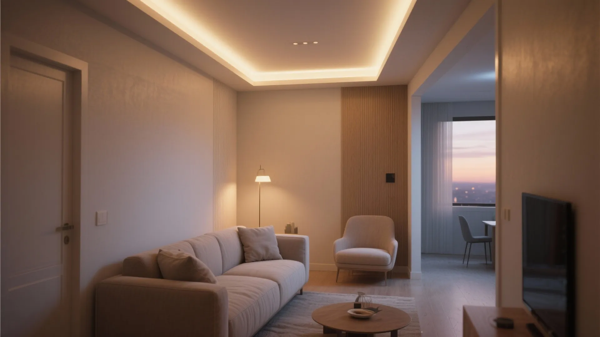 Perimeter Cove Lighting for a Floating Edge