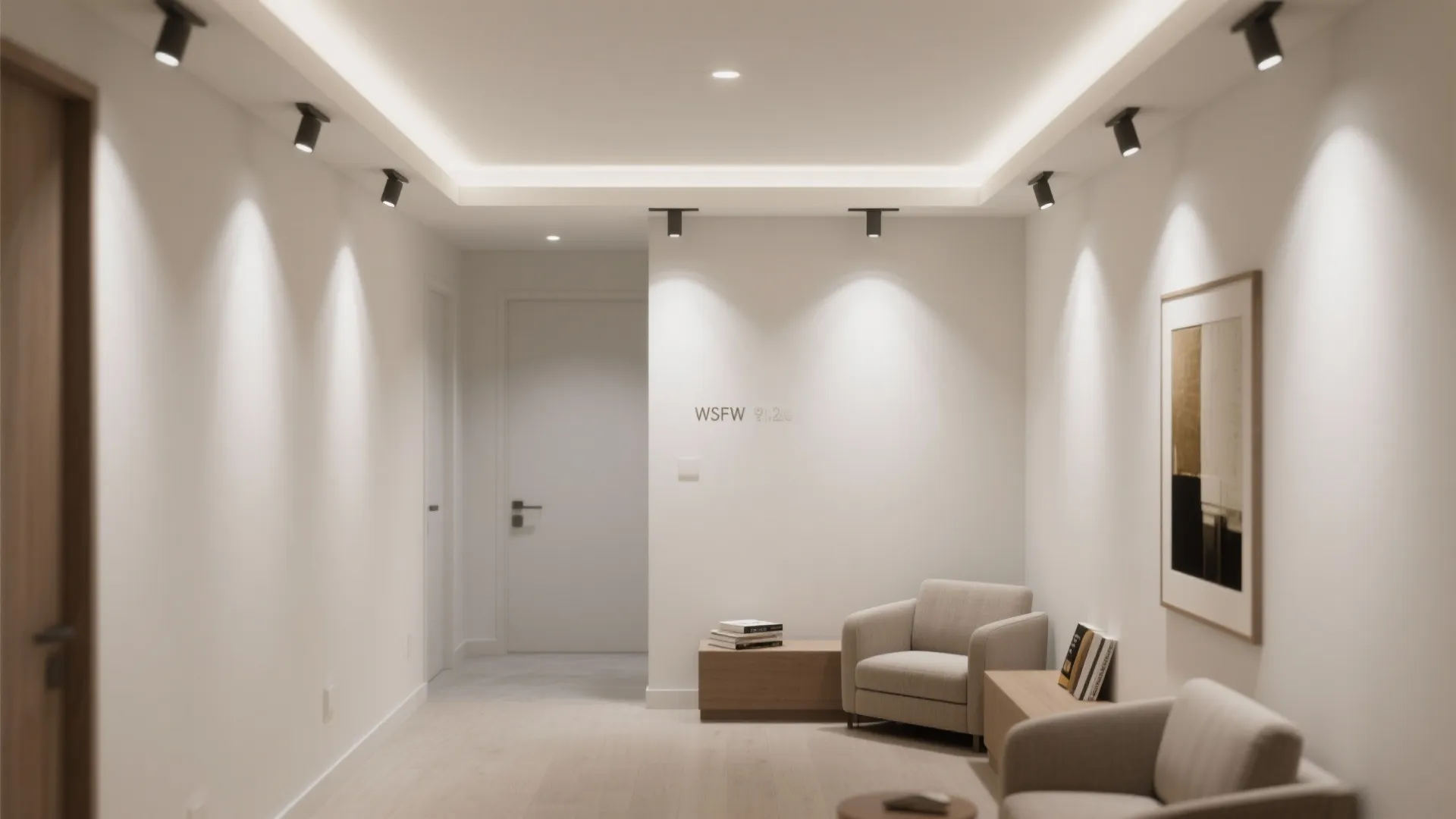 Clean Perimeter Band with Downlights