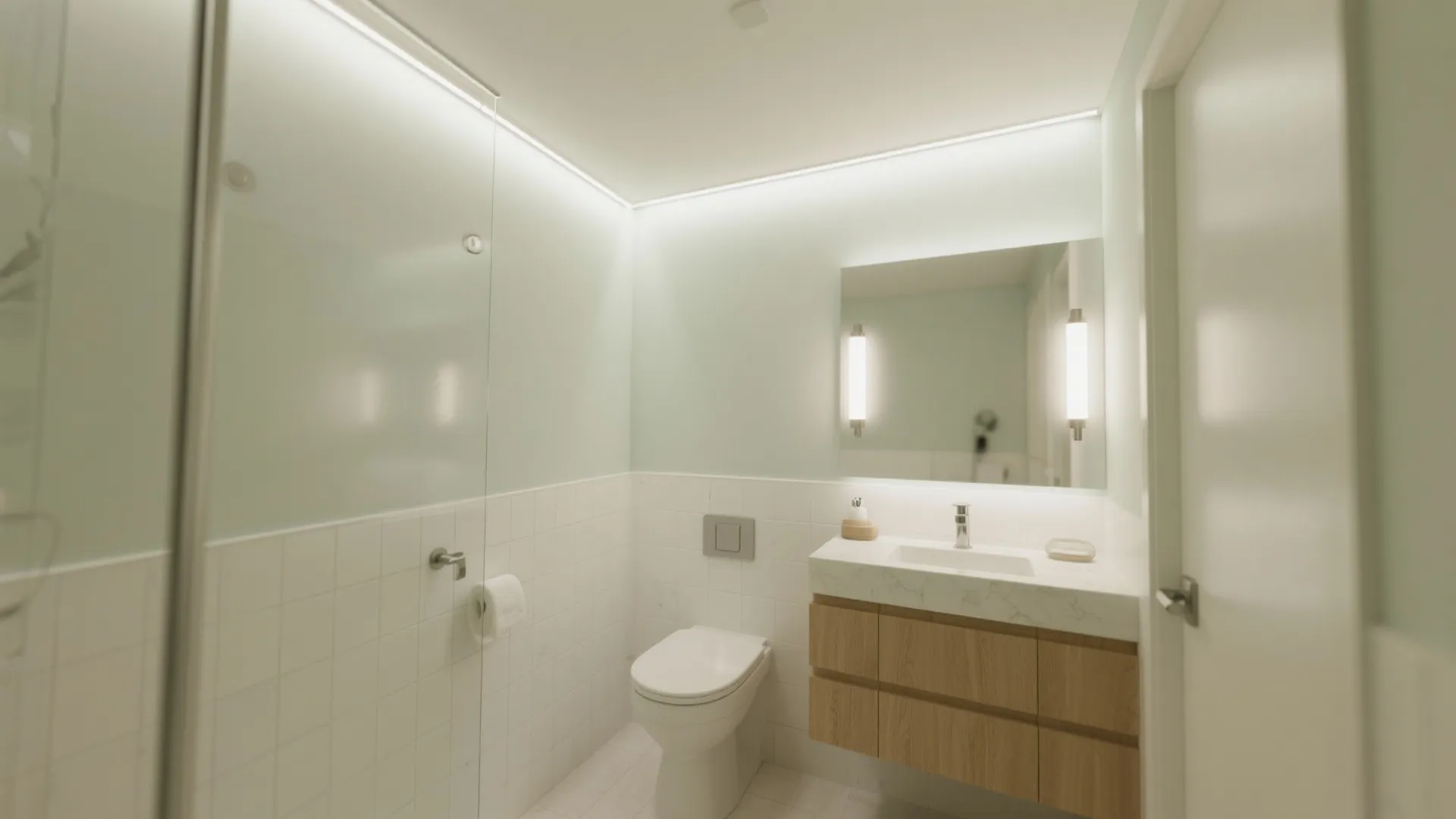 Perimeter glow and ceiling wash