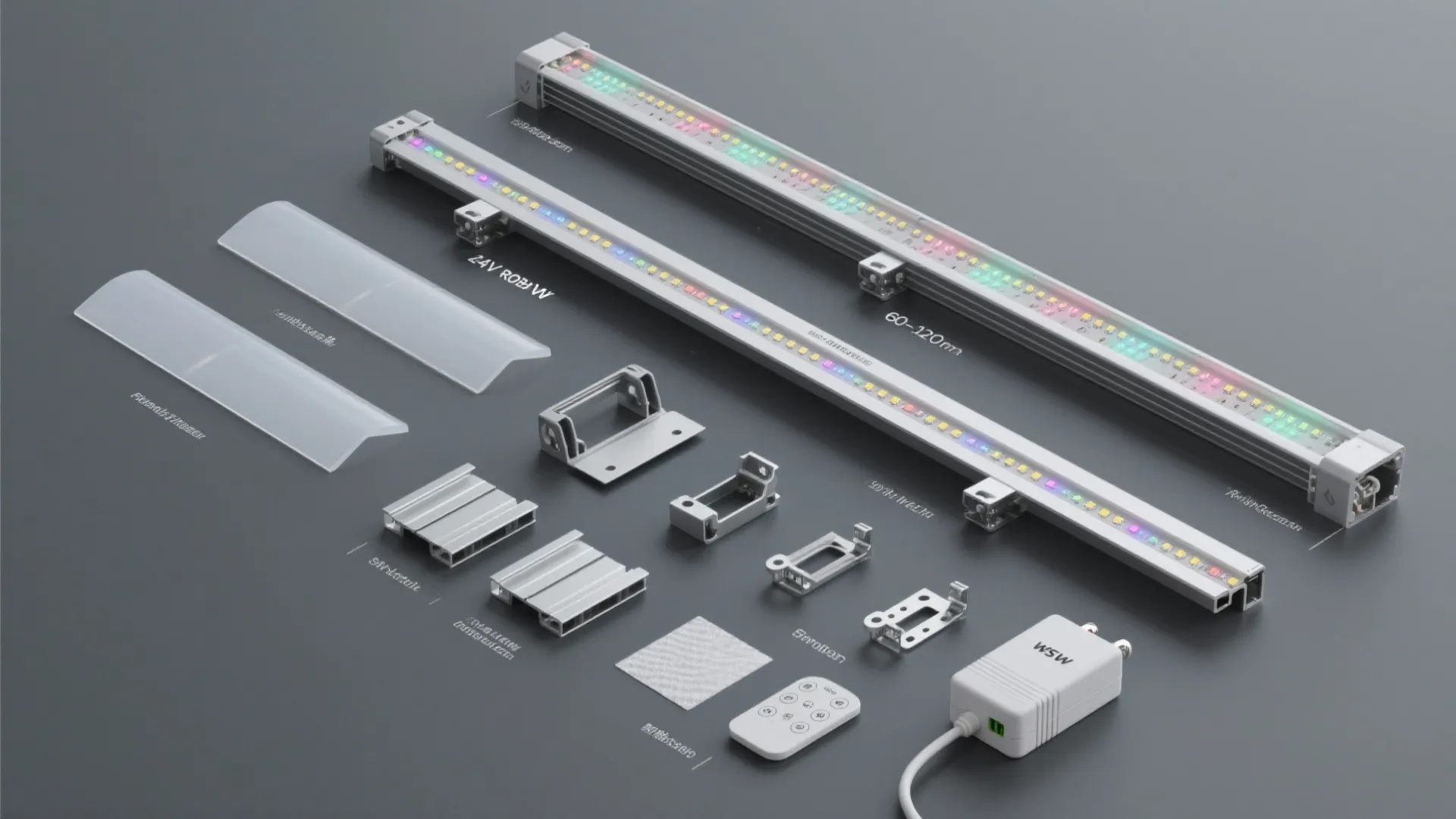 Perimeter LED Strips for Floating Walls