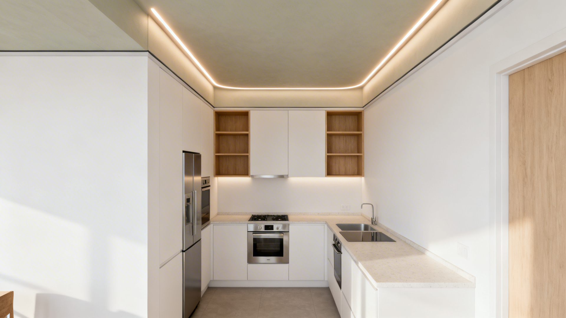 Small Kitchen Ceiling Design: Fix Low, Dark Kitchens