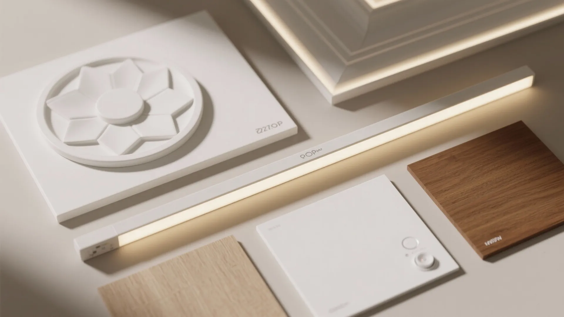 Perimeter Lighting + Central Pendant Medallion