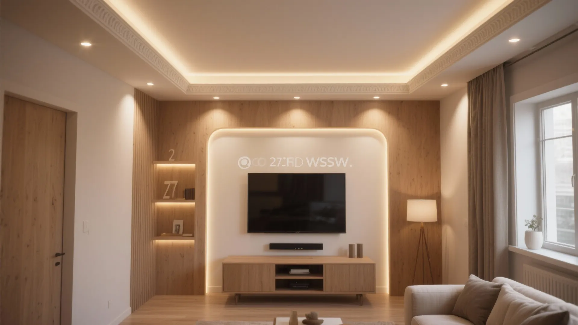 2. Perimeter Recessed Lights to Raise Ceilings
