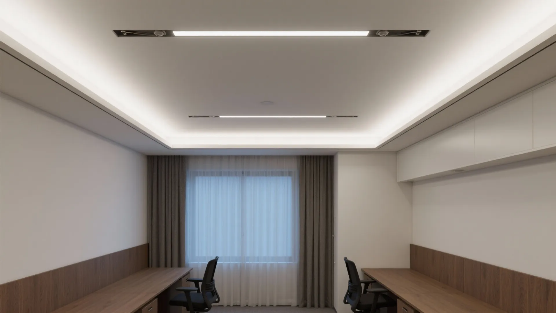 Perimeter Soffit To Zone The Desk