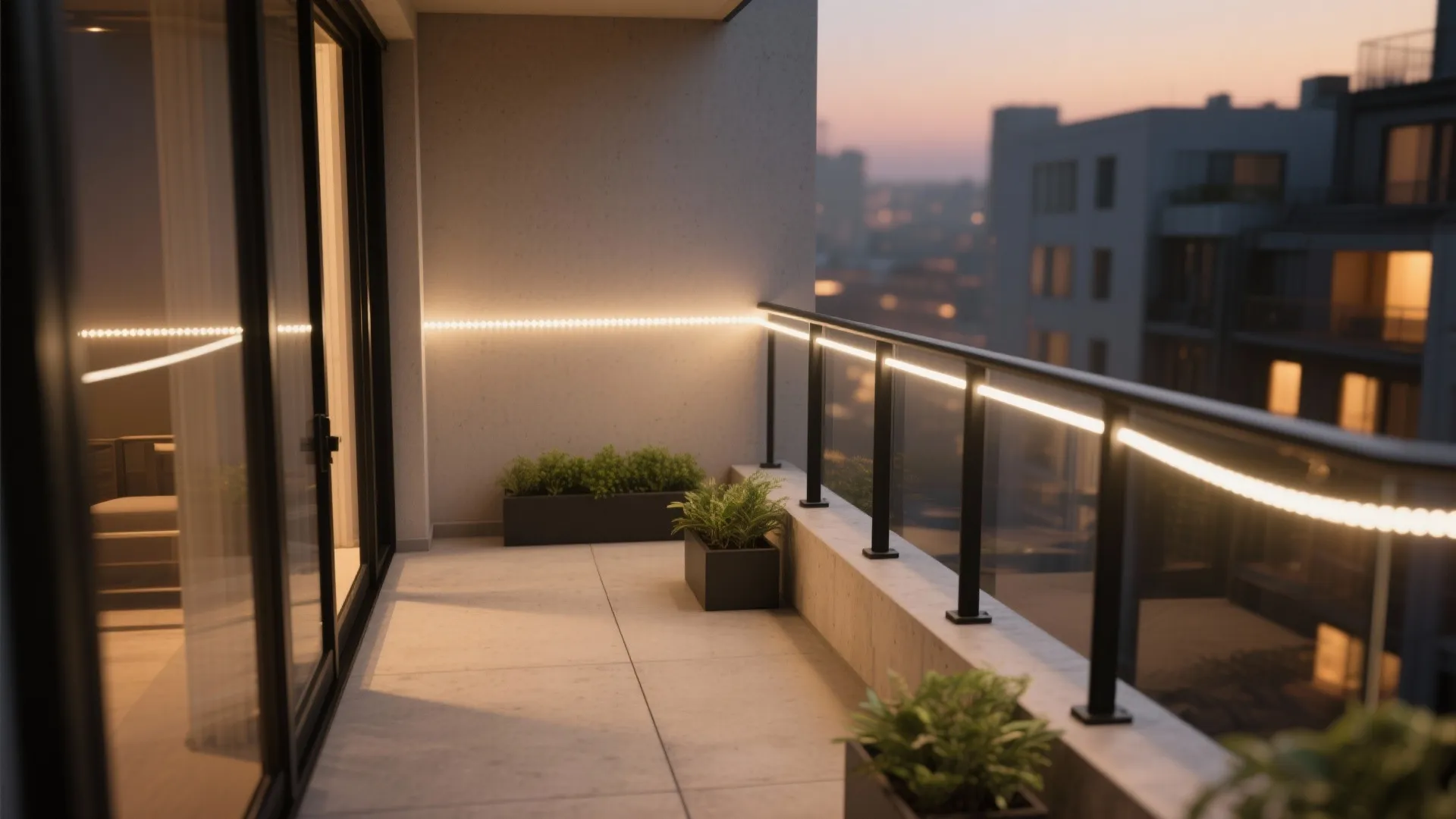 Minimal Perimeter Glow with Warm White