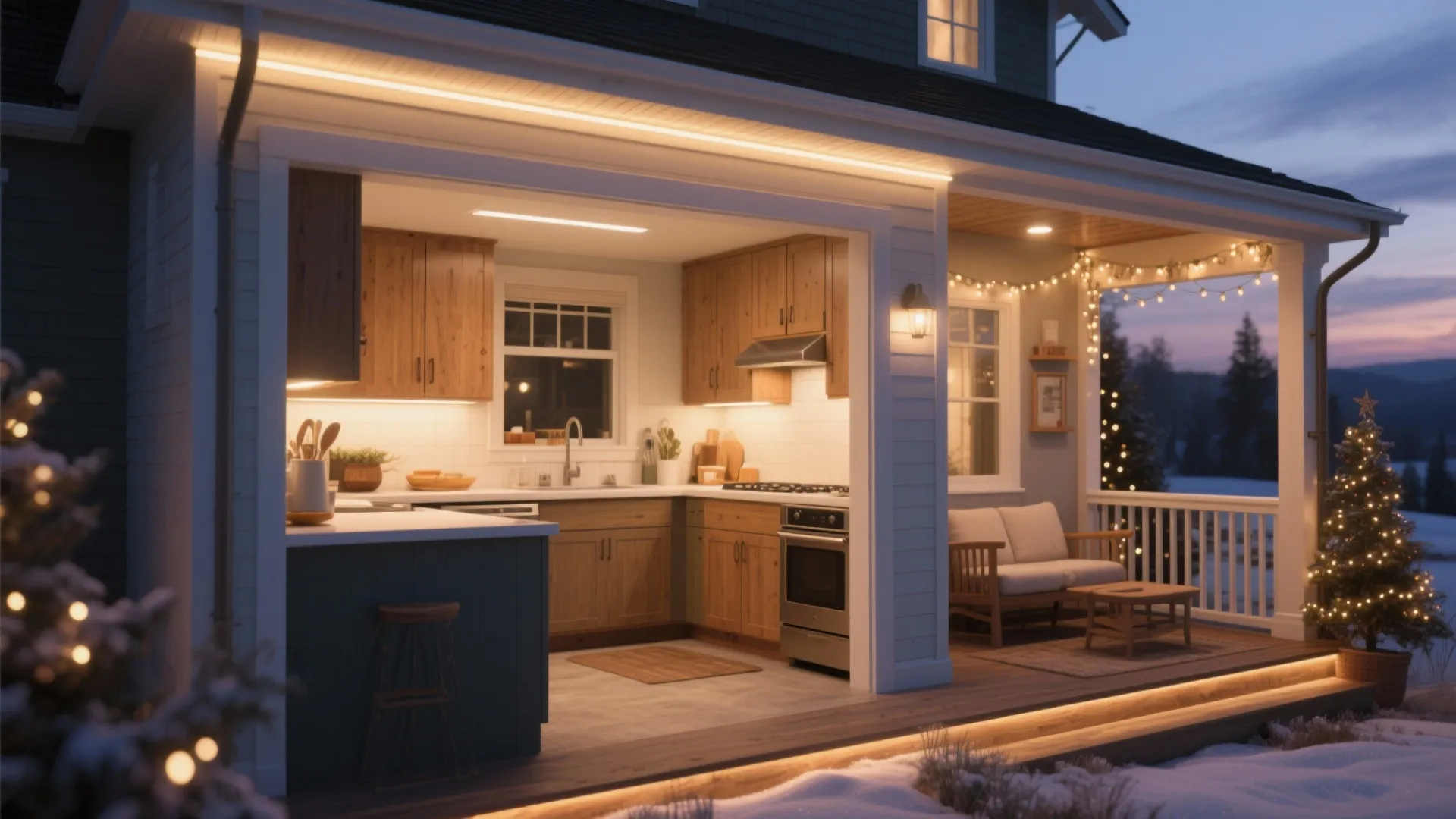 DIY Permanent Christmas Lights: 5 Ideas: Five practical, stylish and safe inspirations for installing diy permanent christmas lights year-round