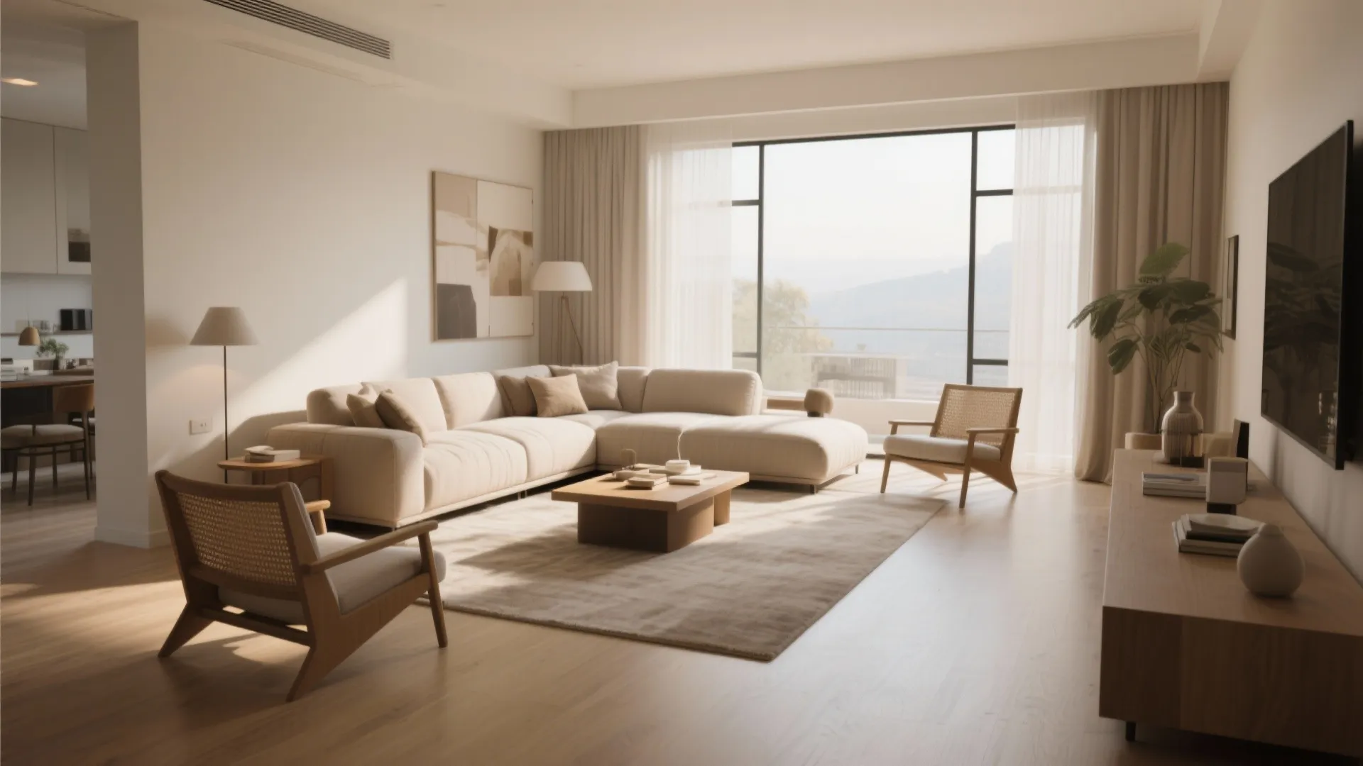 3. Arrange Furniture Perpendicular to Length