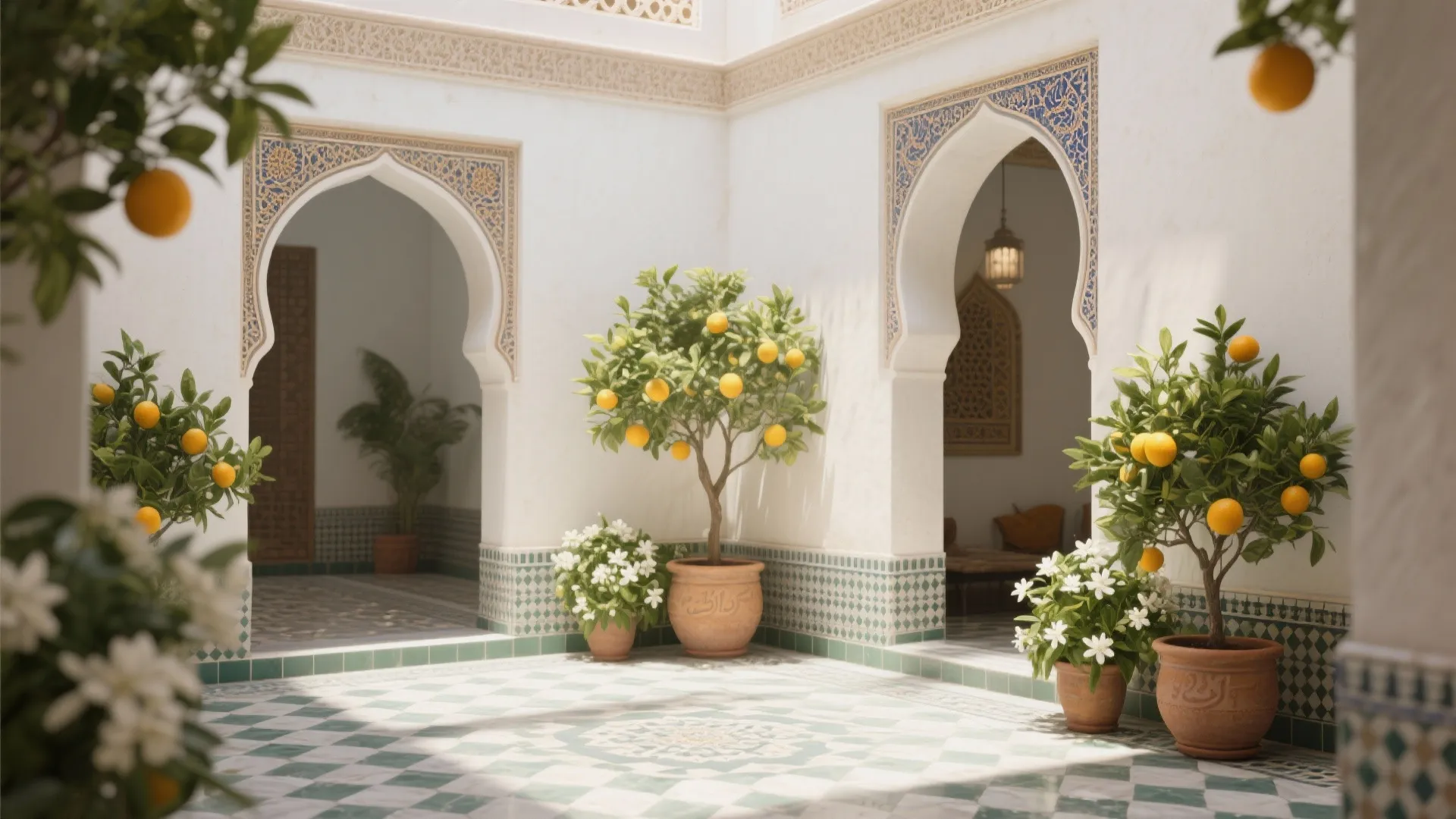 9. Garden-Inspired Courtyard Corners