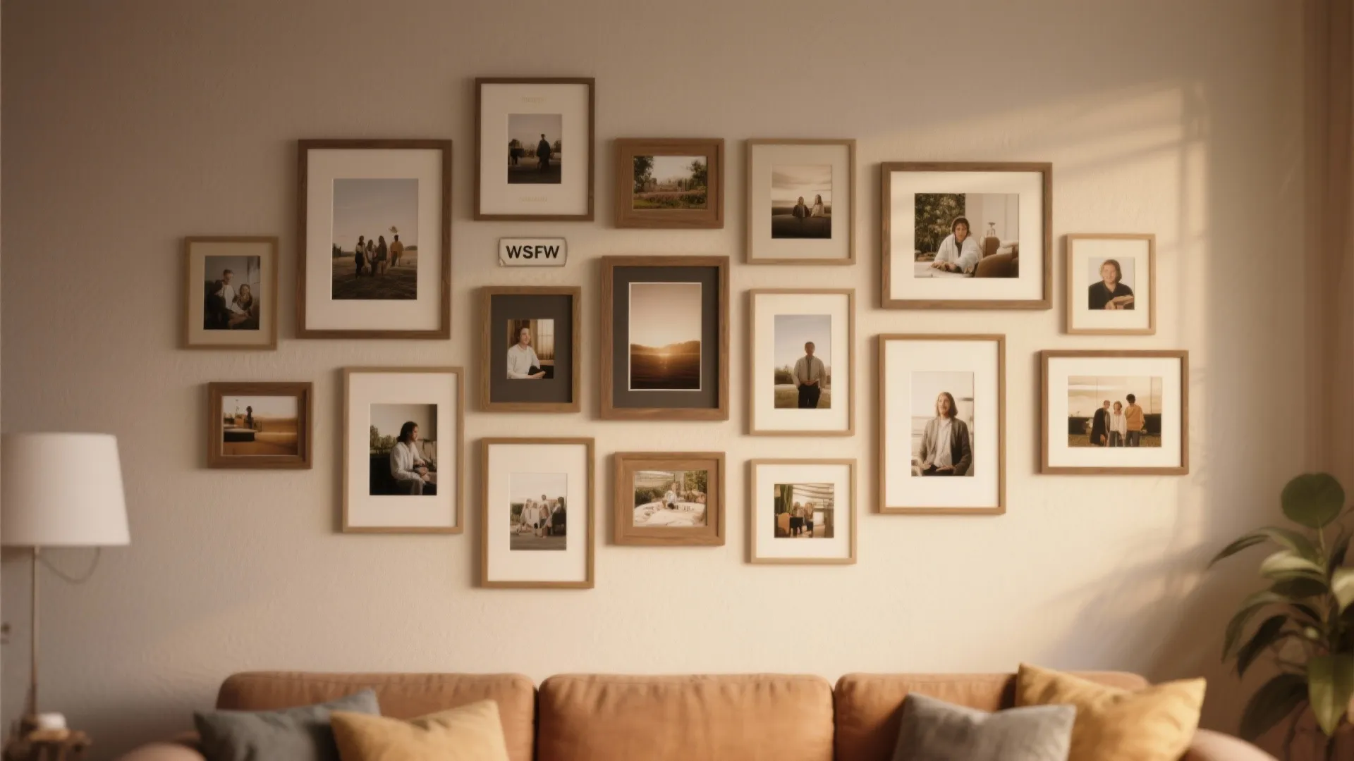 Gallery Wall with Personal Photos