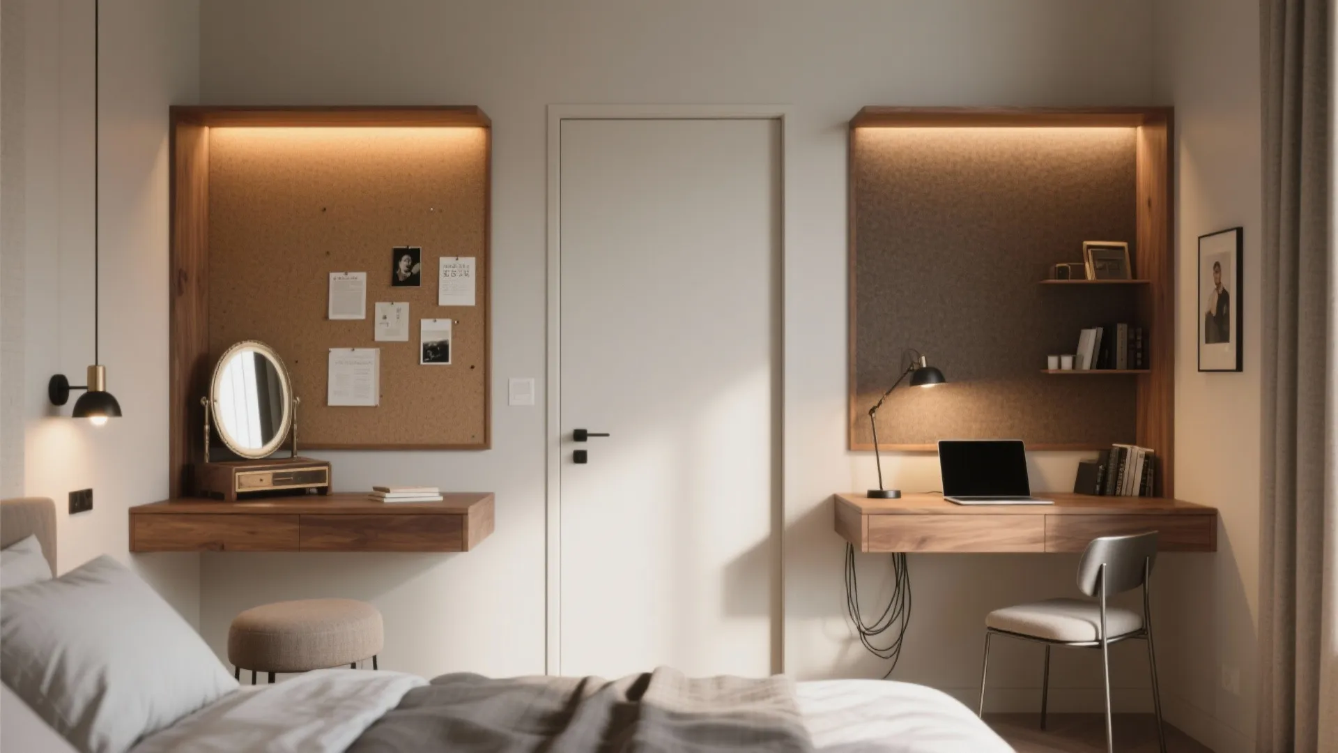 Two Personalization Corners: Work, Vanity, or Hobby Nooks