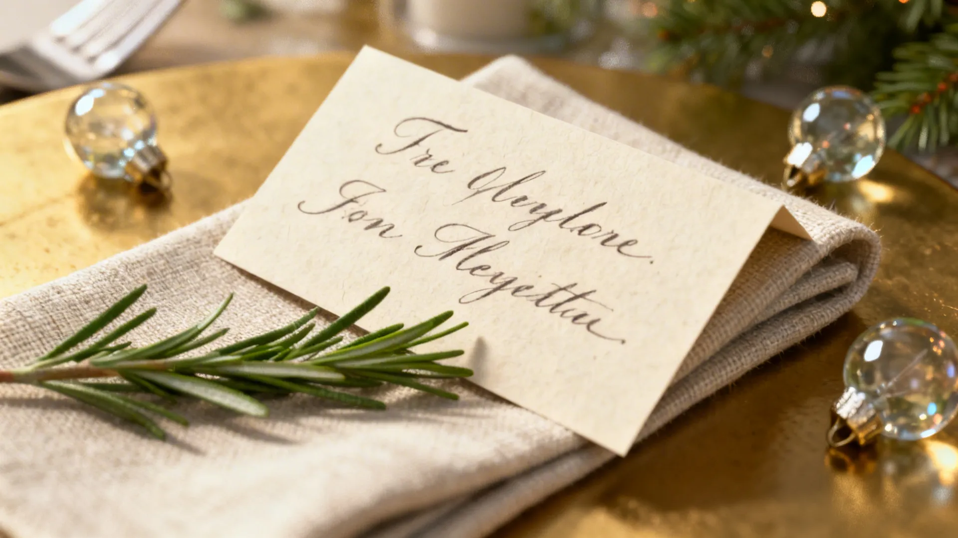 5. Personalized Place Settings and Small Touches