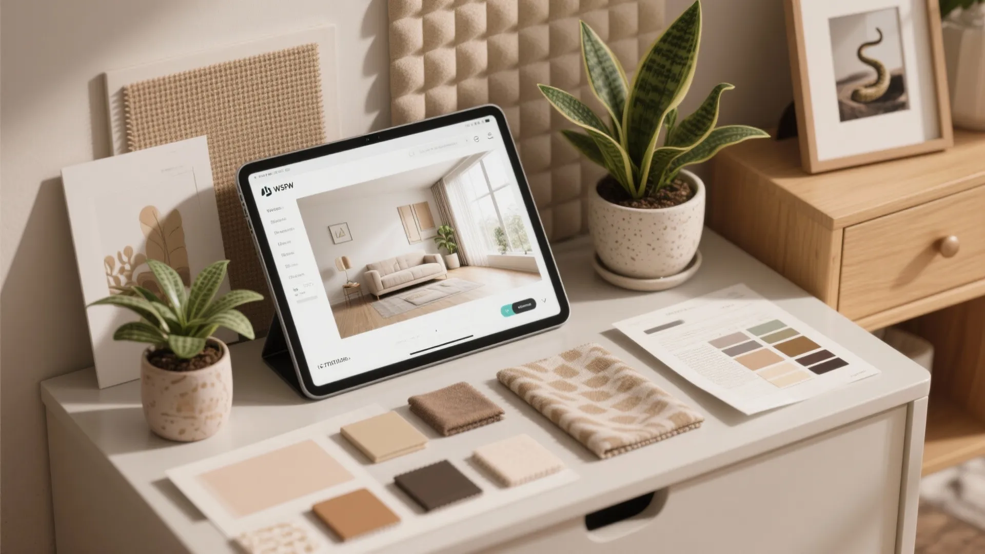 5. Personal touches, plants and an AI preview
