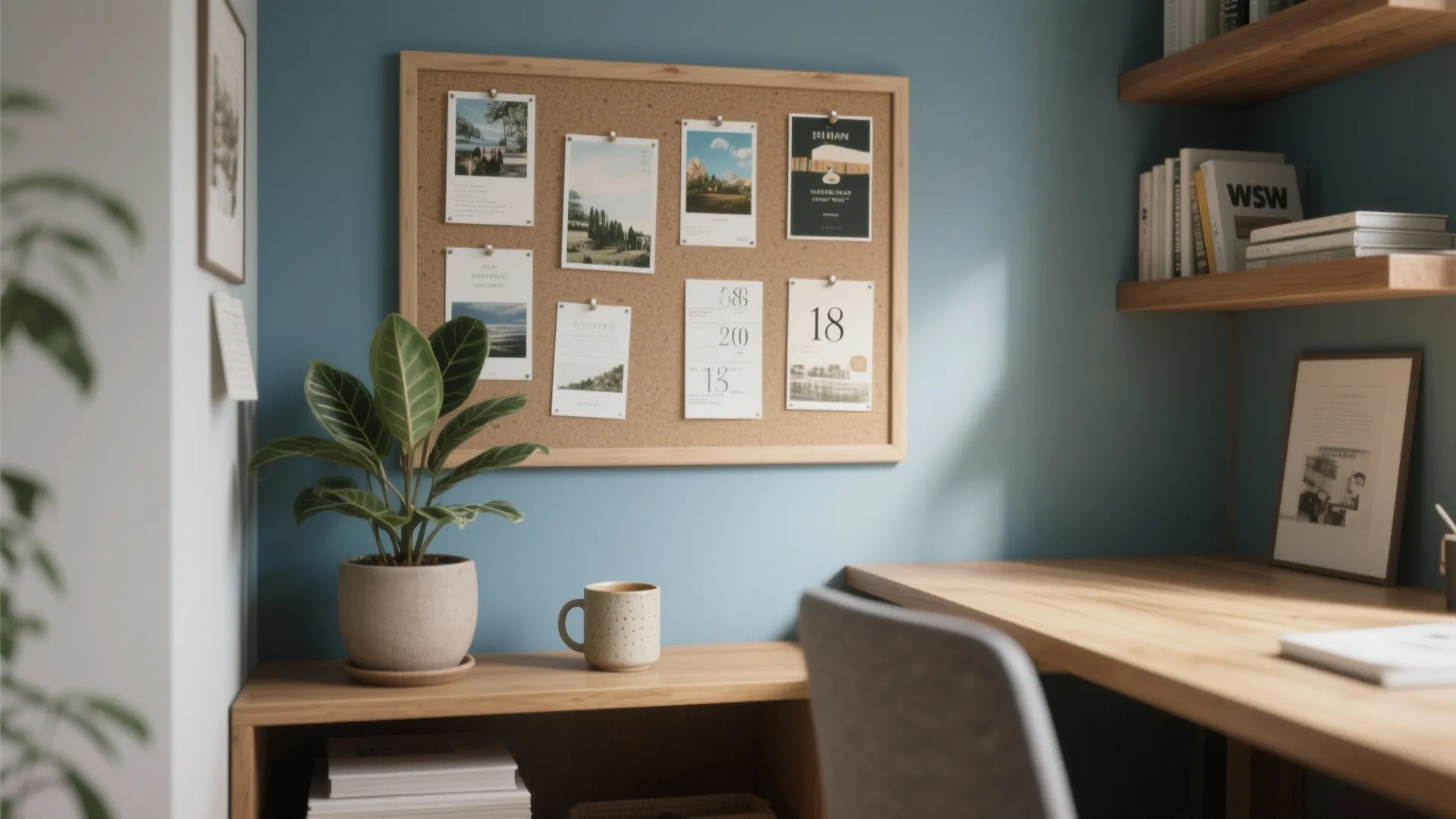 Personality Corners: Pinboard + Plant + Ritual